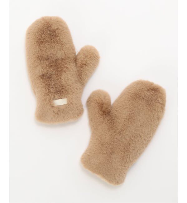 U by SPICK&SPAN「【MOLLIOLLI/モリオリ 】BEAR BEAR REVERSIBLE MITTENS」|手袋|