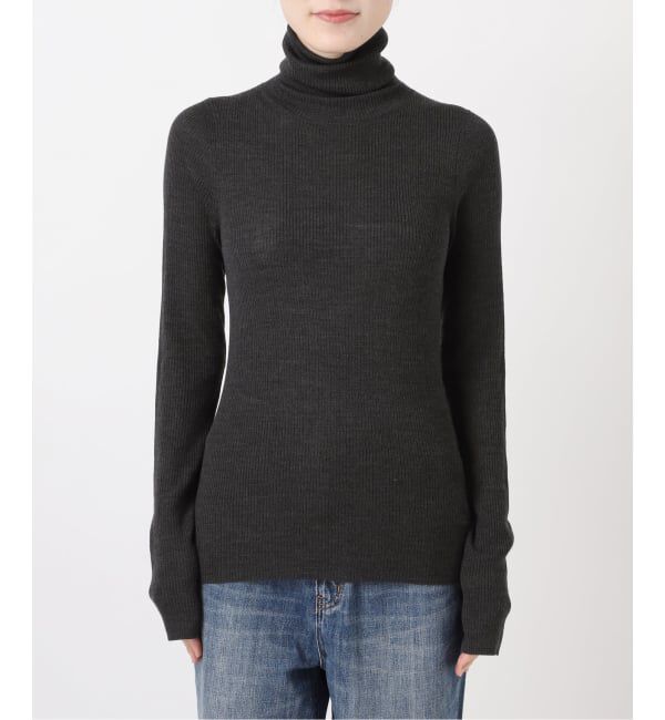 Spick and Span「《追加》リブタートルニット」|ニット・セーター|