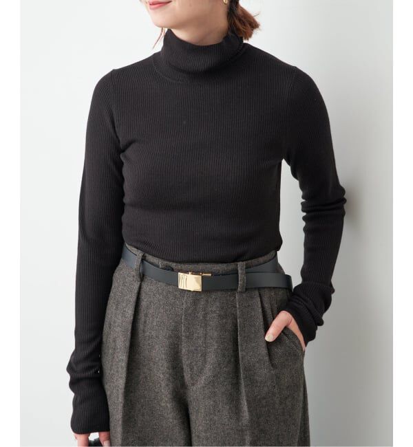 Spick and Span「《追加》リブタートルニット」|ニット・セーター|