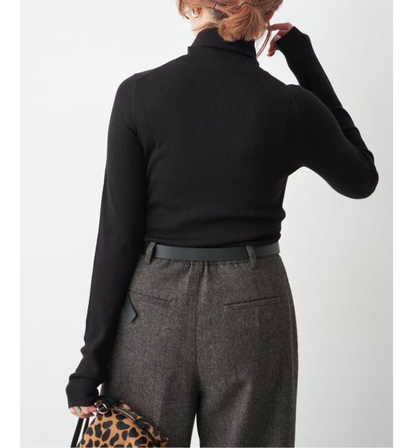 Spick and Span「《追加》リブタートルニット」|ニット・セーター|