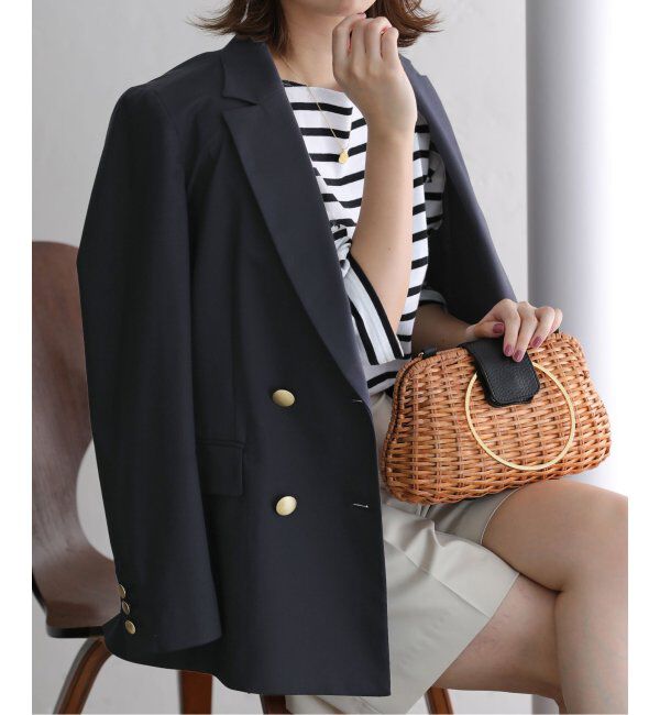  「T/Rダブルブレストジャケット」|テーラードジャケット|ネイビー