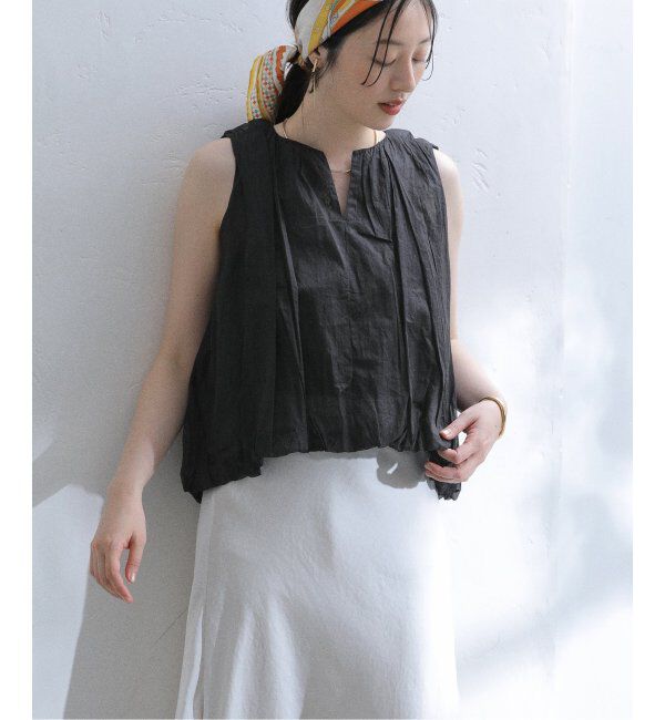  「【洗える】ne Quittez pas/ヌキテパ BALLOON TOP」|シャツ・ブラウス|ブラック