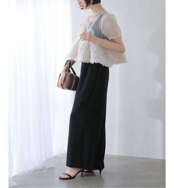  「セットアップパンツドレス」|ドレス|ブラック