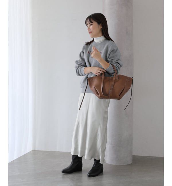  「【洗える】サテンマーメードスカート」|スカート|