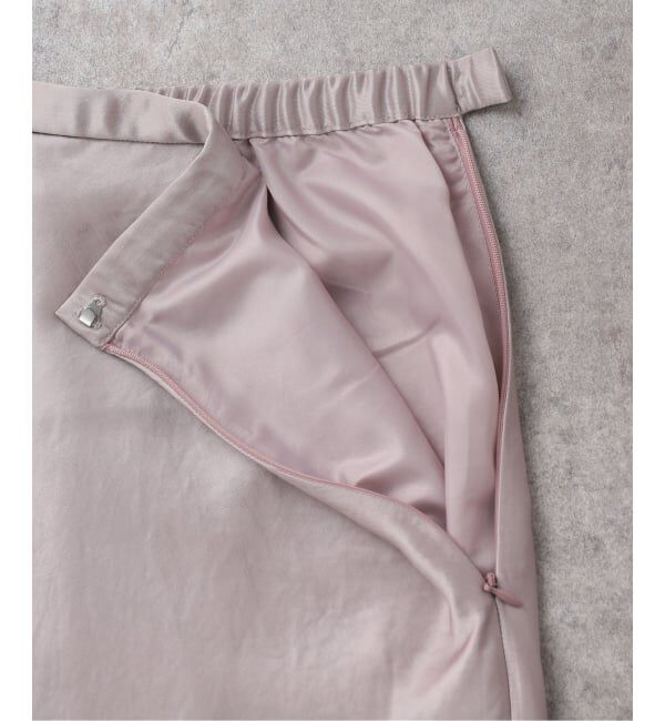  「【洗える】サテンマーメードスカート」|スカート|