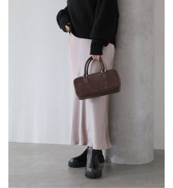  「【洗える】サテンマーメードスカート」|スカート|ピンク A