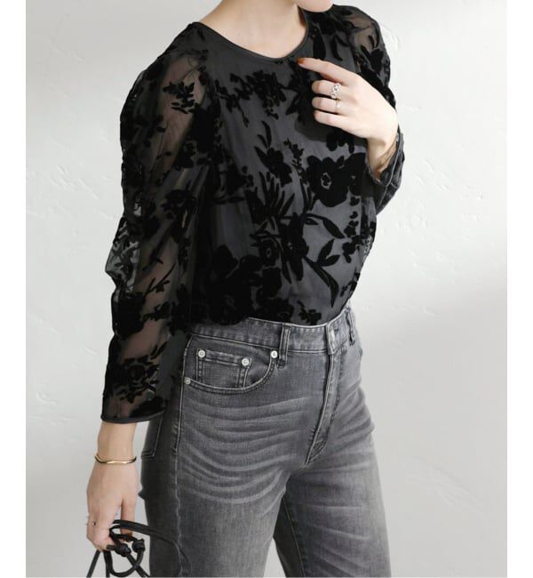  「オパールブラウス」|シャツ・ブラウス|ブラック