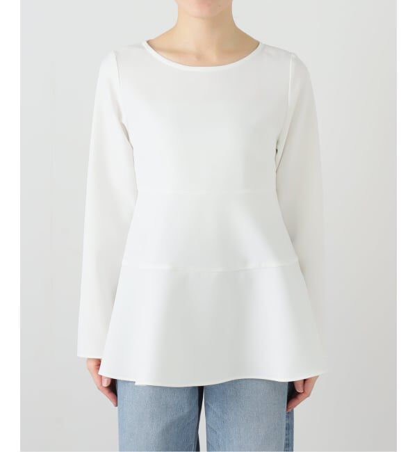  「【洗える】チュニックフレアブラウス」|シャツ・ブラウス|