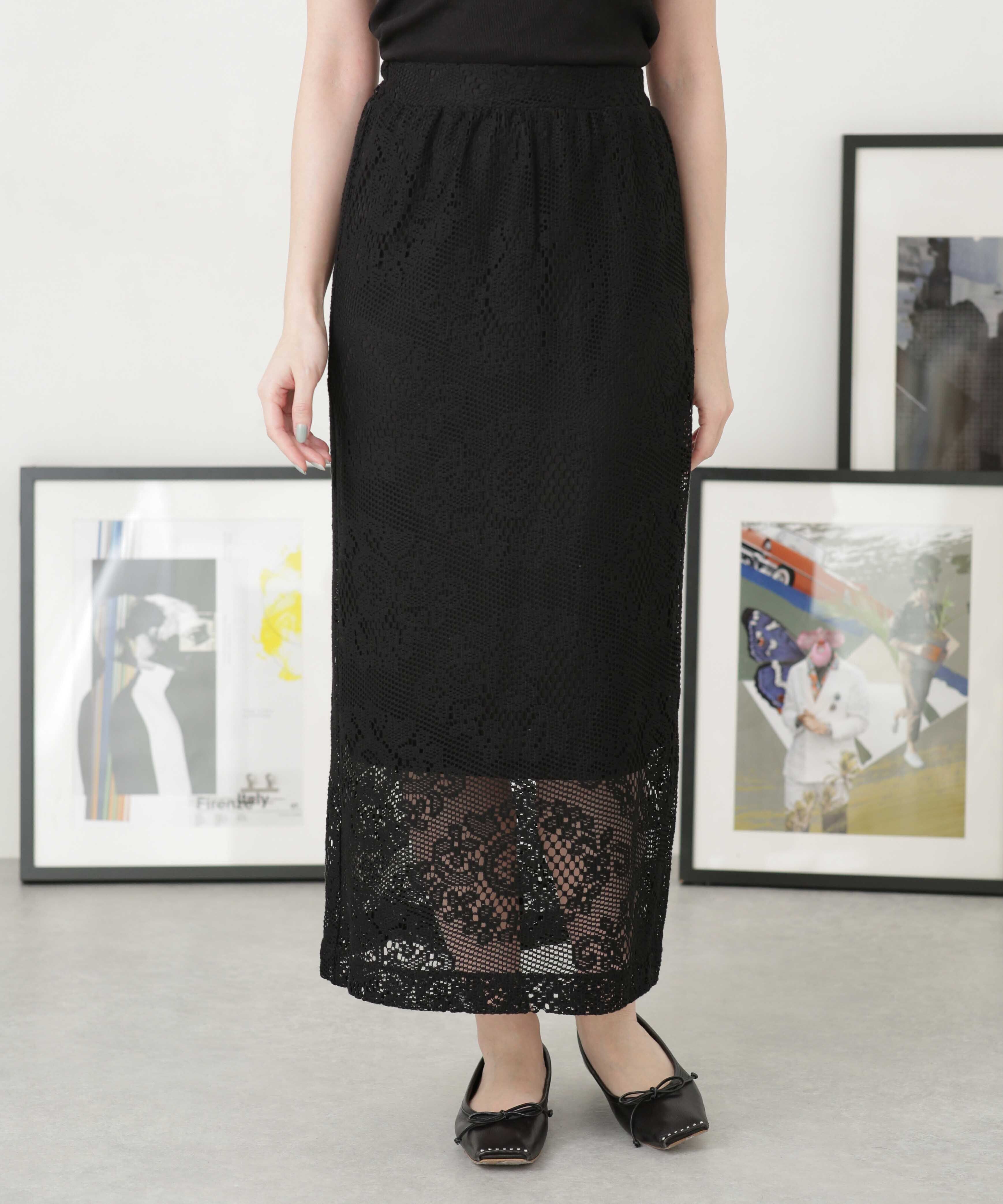 nano･universe「LB.04/レースタイトスカート」|スカート|