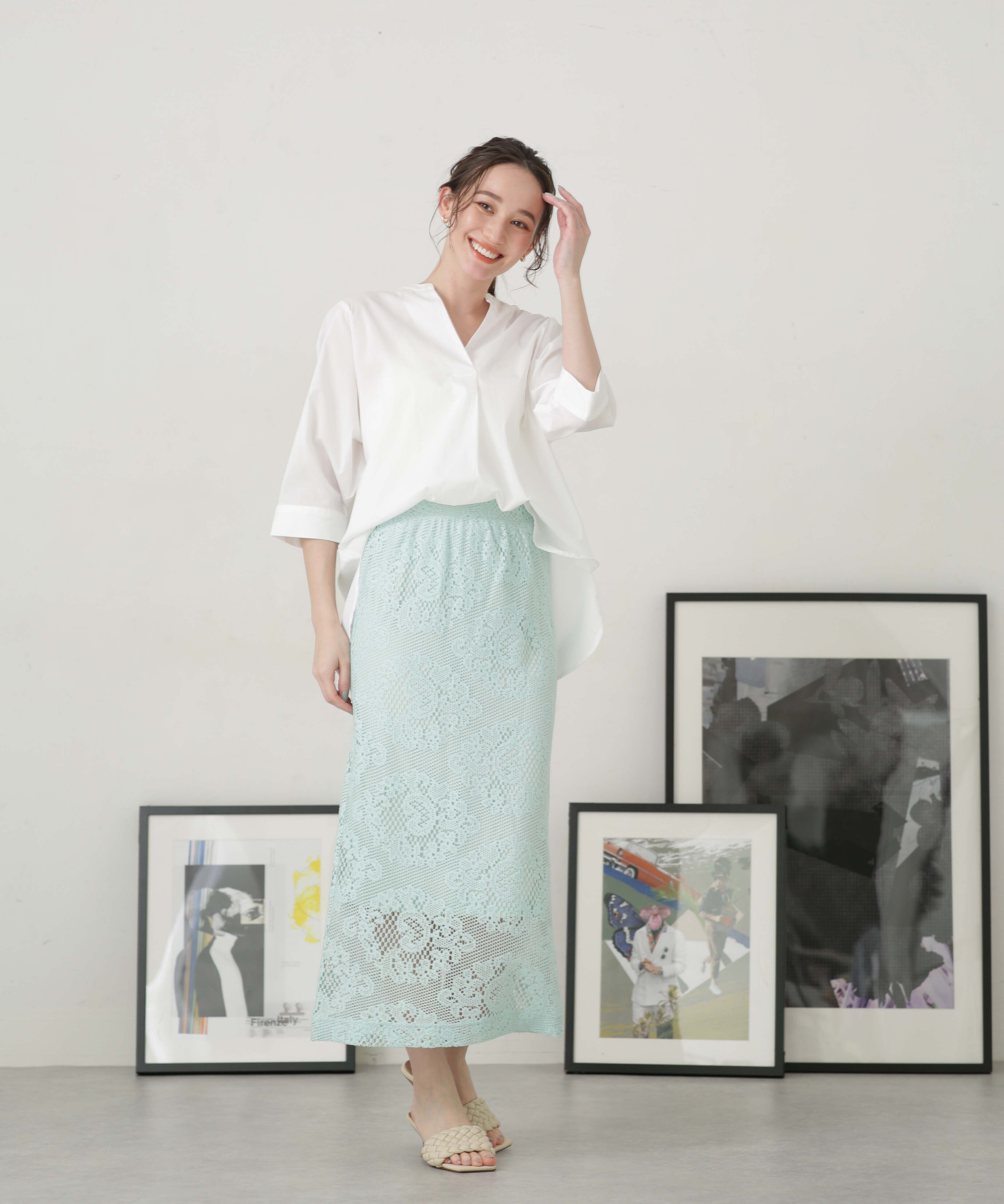 nano･universe「LB.04/レースタイトスカート」|スカート|