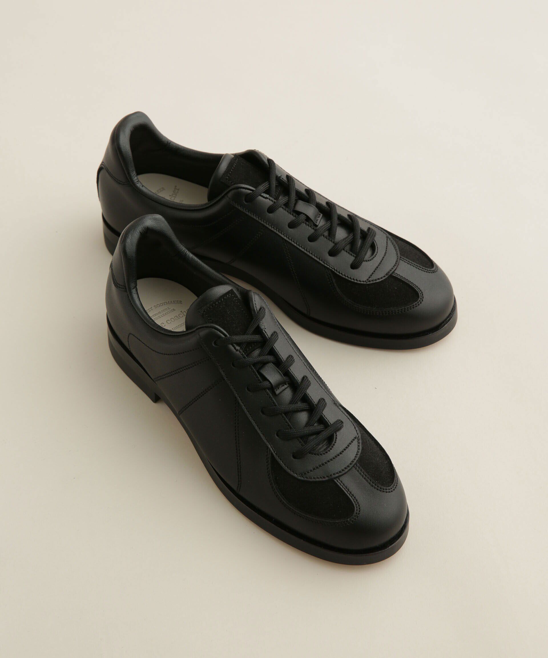 nano･universe「foot the coacher/別注 NON-SPORTY SNEAKERS GERMAN」|スニーカー|ブラック