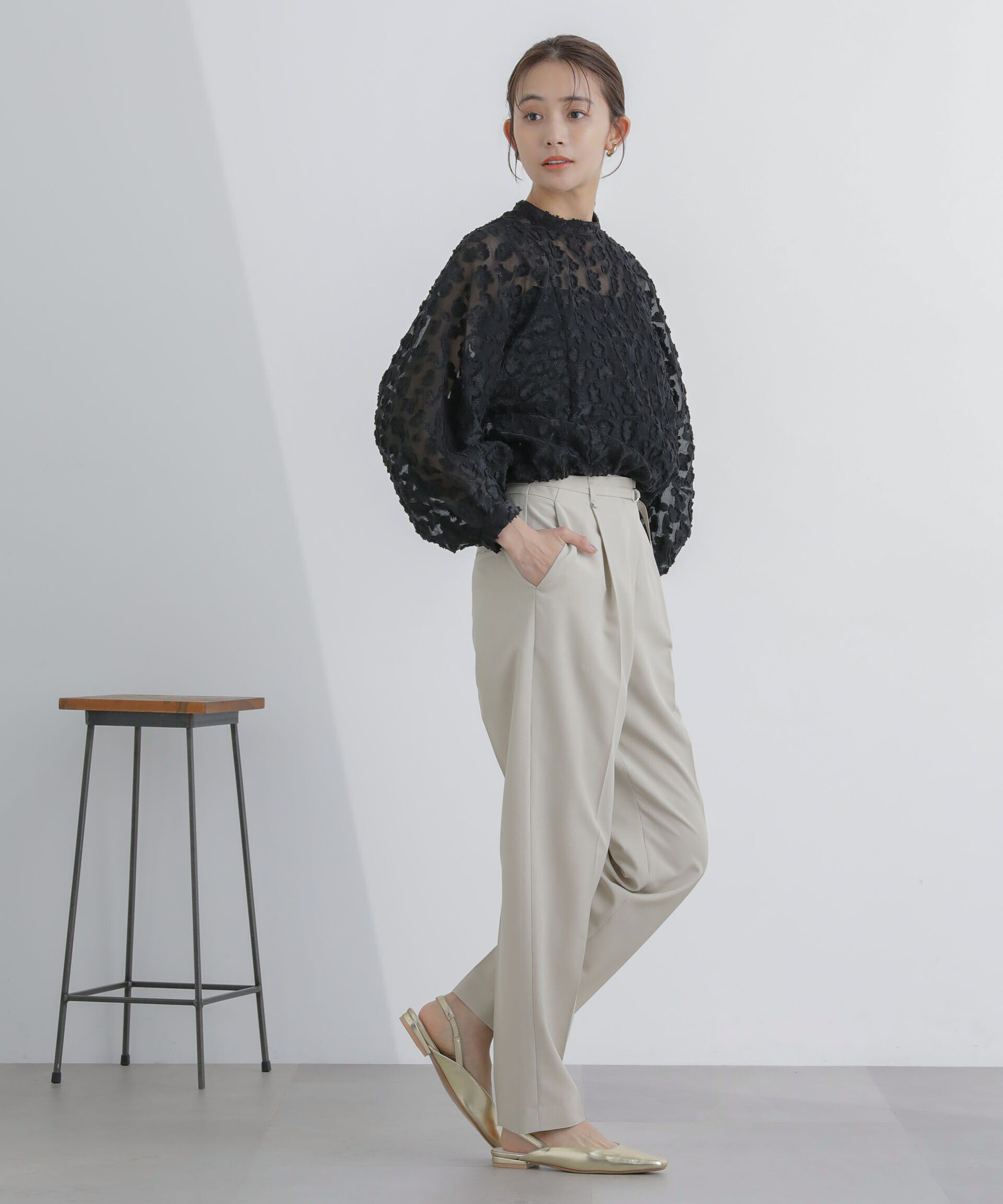 nano･universe「ﾗｲﾄﾌｧﾝｸｼｮﾝ ﾍﾞﾙﾄ付きﾀｯｸﾃｰﾊﾟｰﾄﾞﾊﾟﾝﾂ(ｾｯ  」|スラックス|