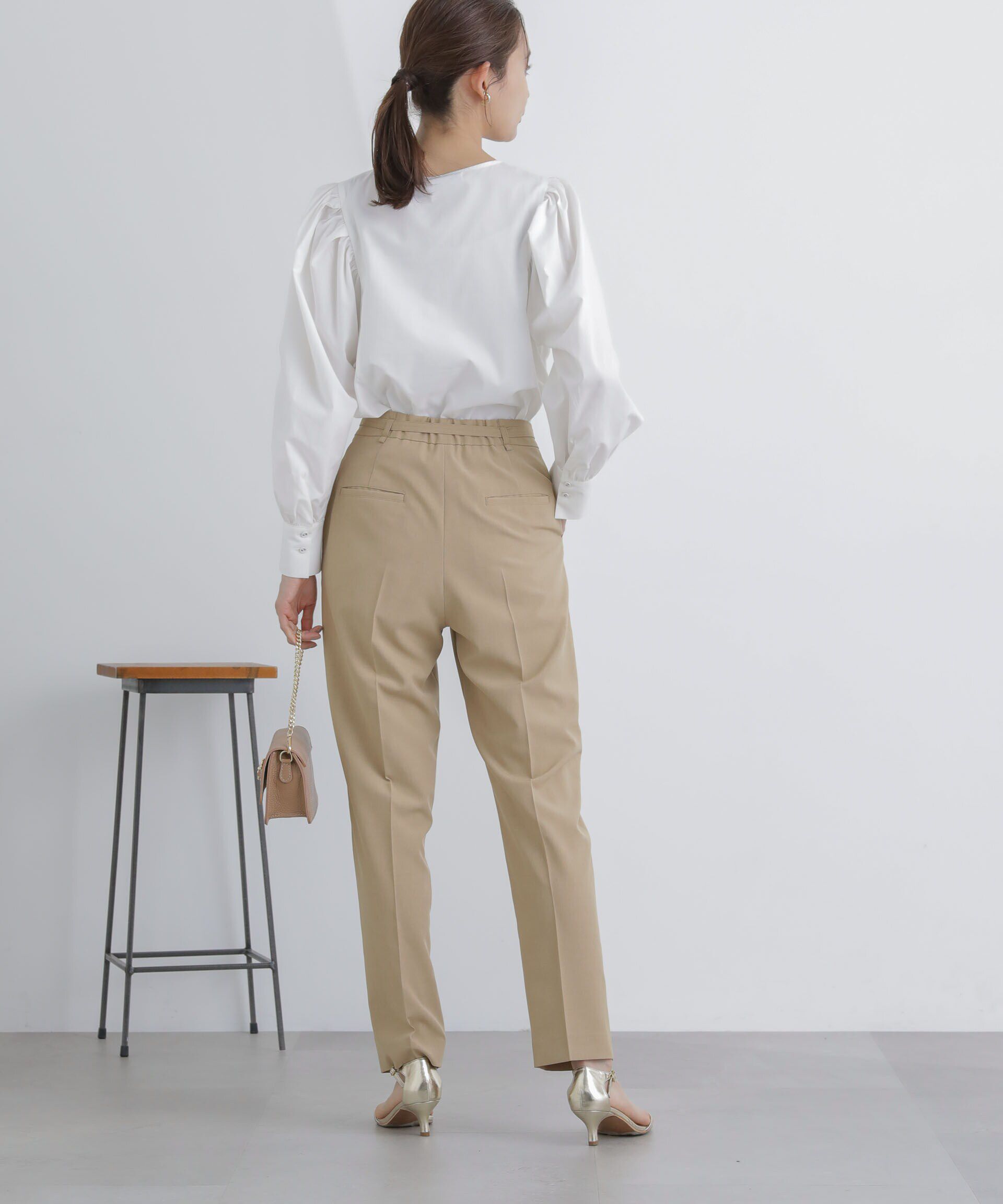 nano･universe「ﾗｲﾄﾌｧﾝｸｼｮﾝ ﾍﾞﾙﾄ付きﾀｯｸﾃｰﾊﾟｰﾄﾞﾊﾟﾝﾂ(ｾｯ  」|スラックス|