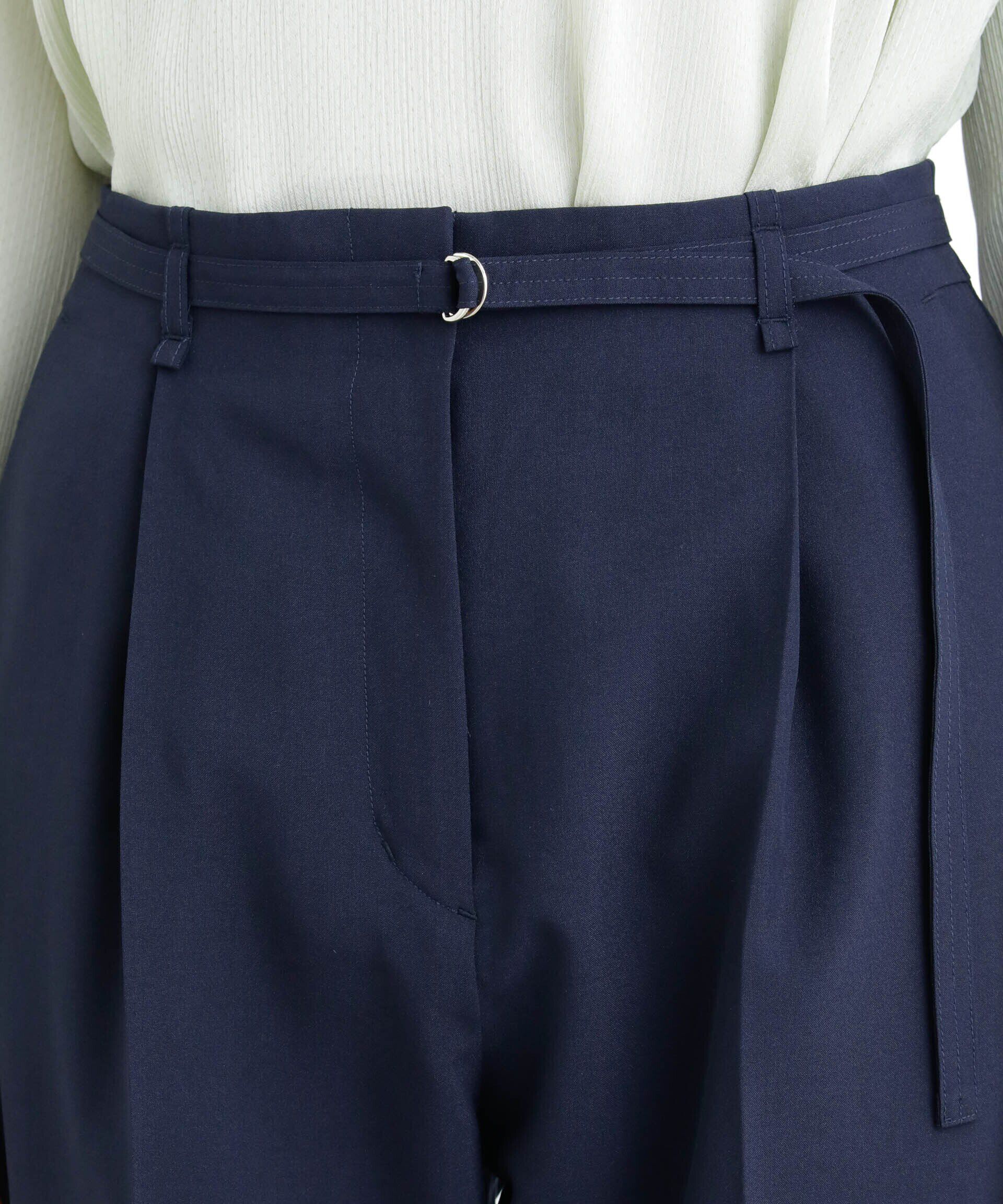 nano･universe「ﾗｲﾄﾌｧﾝｸｼｮﾝ ﾍﾞﾙﾄ付きﾀｯｸﾃｰﾊﾟｰﾄﾞﾊﾟﾝﾂ(ｾｯ  」|スラックス|