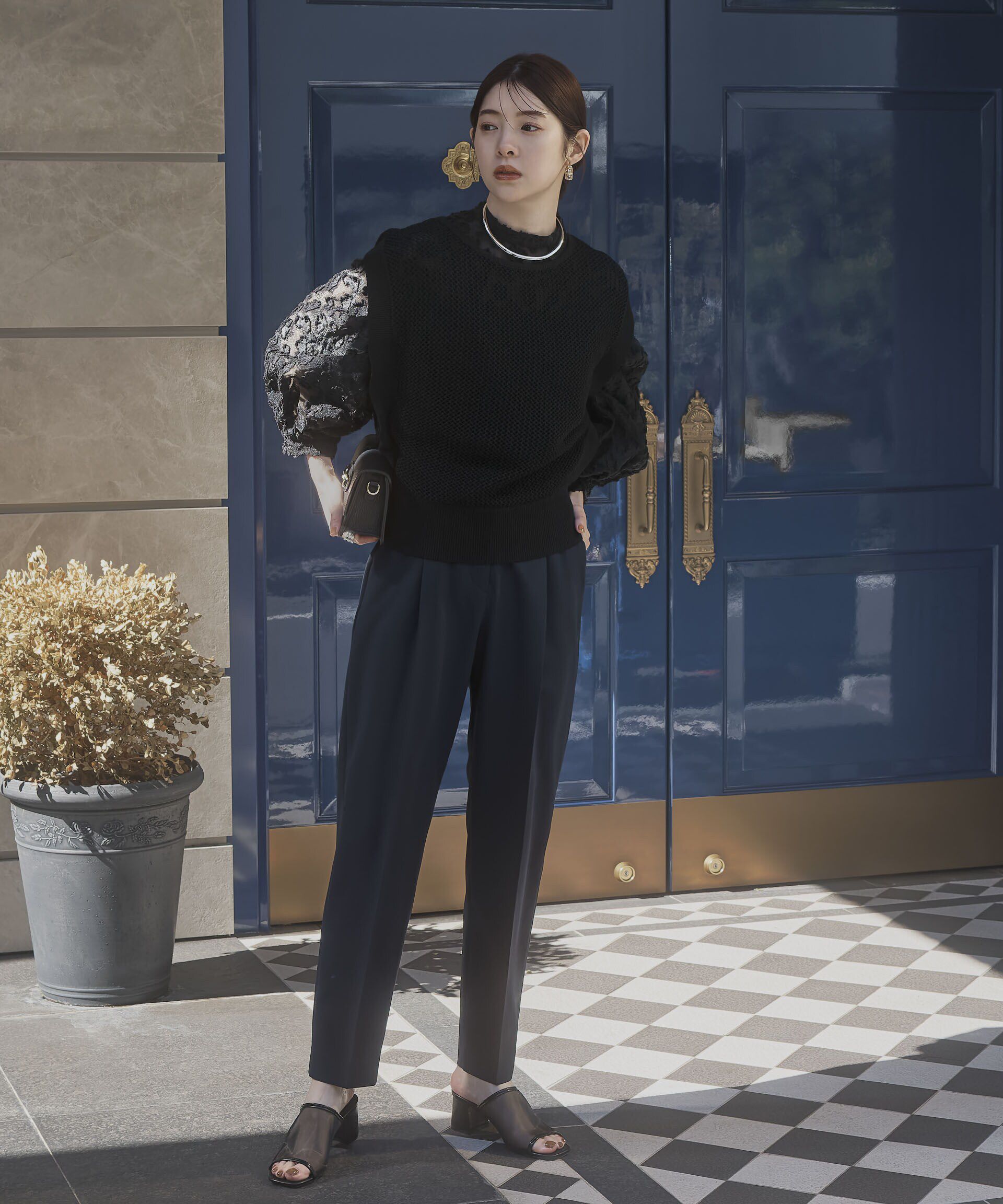 nano･universe「ﾗｲﾄﾌｧﾝｸｼｮﾝ ﾍﾞﾙﾄ付きﾀｯｸﾃｰﾊﾟｰﾄﾞﾊﾟﾝﾂ(ｾｯ  」|スラックス|