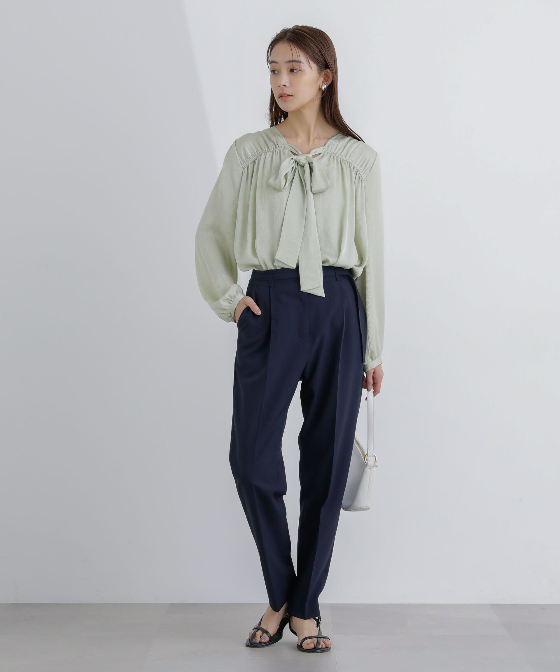 nano･universe「ﾗｲﾄﾌｧﾝｸｼｮﾝ ﾍﾞﾙﾄ付きﾀｯｸﾃｰﾊﾟｰﾄﾞﾊﾟﾝﾂ(ｾｯ  」|スラックス|