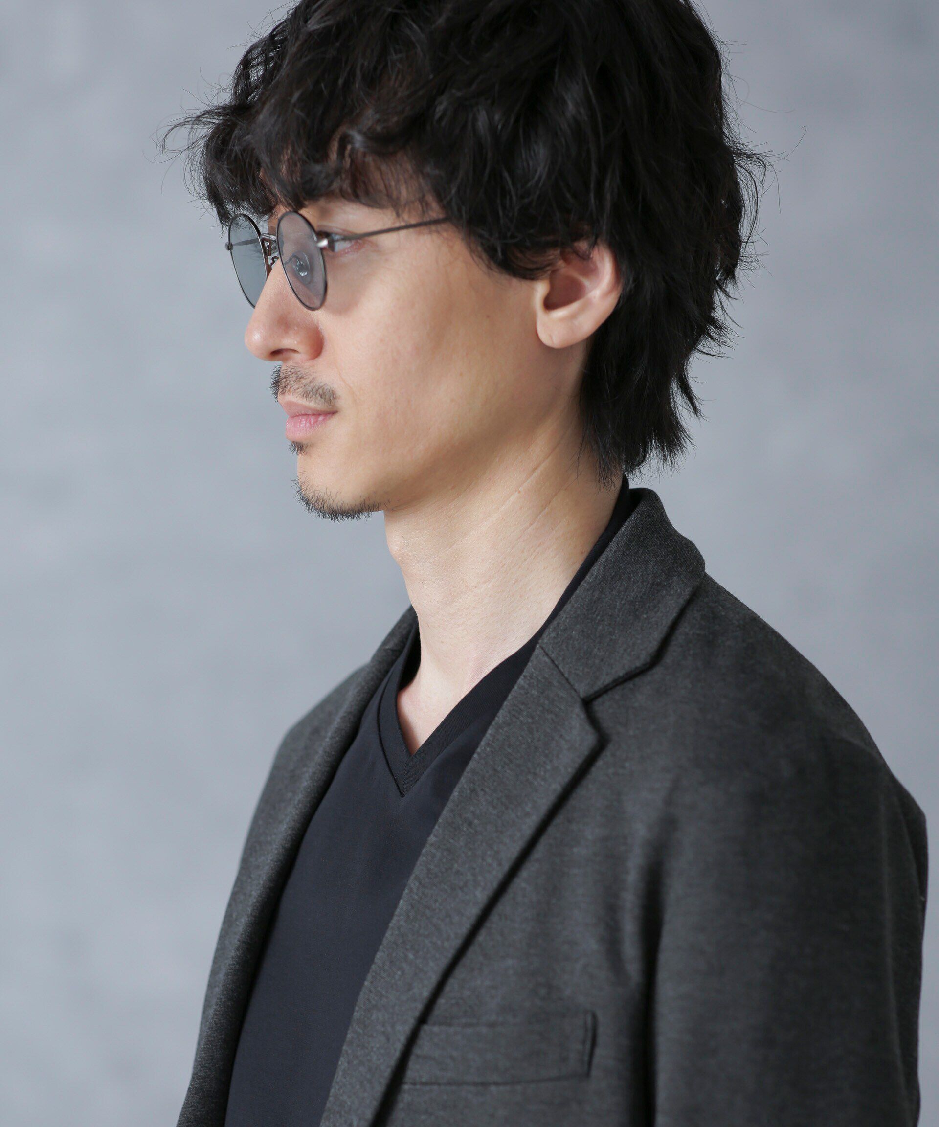 nano･universe「ジャケT(R) プレミアム Vネック 半袖」|Tシャツ・カットソー|