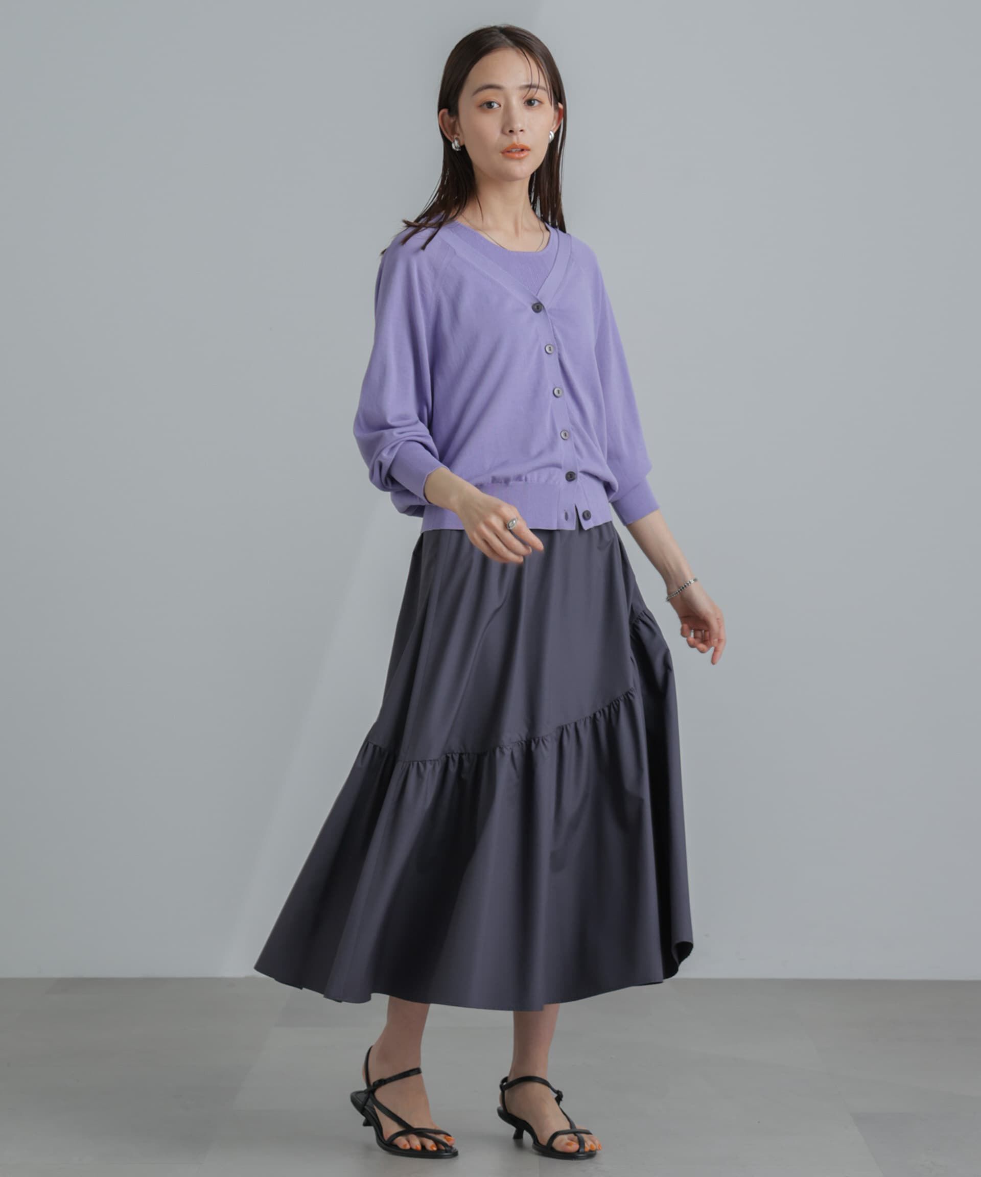 nano･universe「<撥水機能><ウォッシャブル>MINOTECH(R) アシメティアードギャザースカート」|スカート|