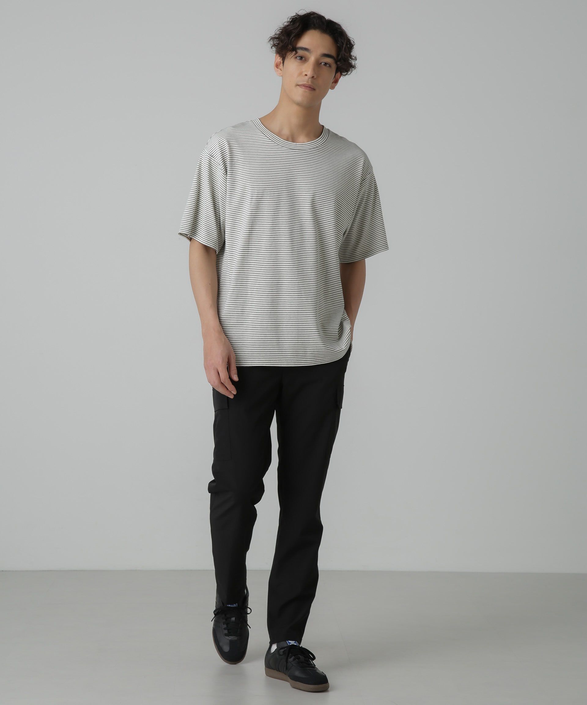 nano･universe「「N trousers」スリムストレッチ カーゴパンツ」|チノ|