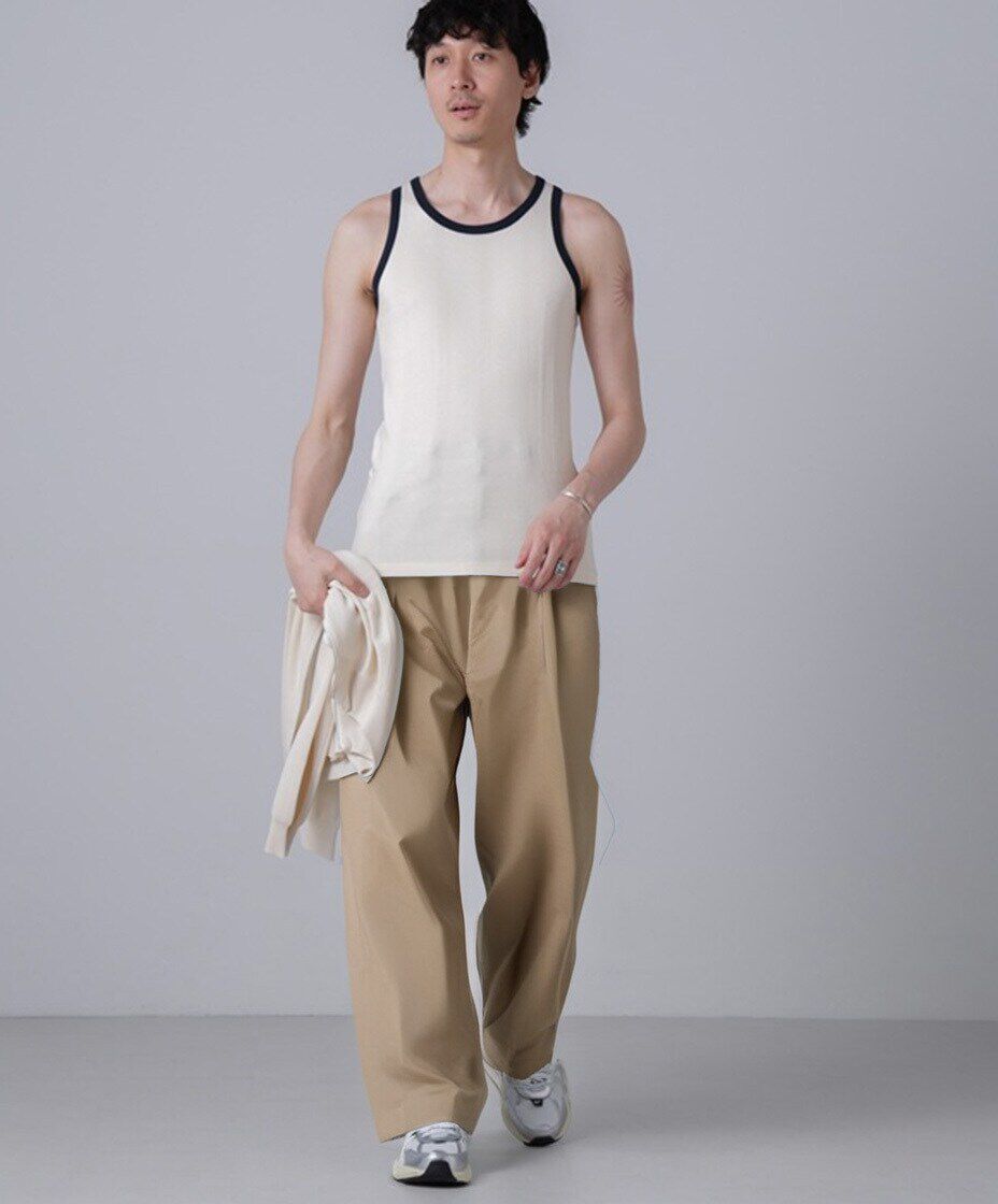 nano･universe「「NJ/CLUB」PARKSTOCK MILLER別注 パネルリブタンクトップ」|Tシャツ・カットソー|