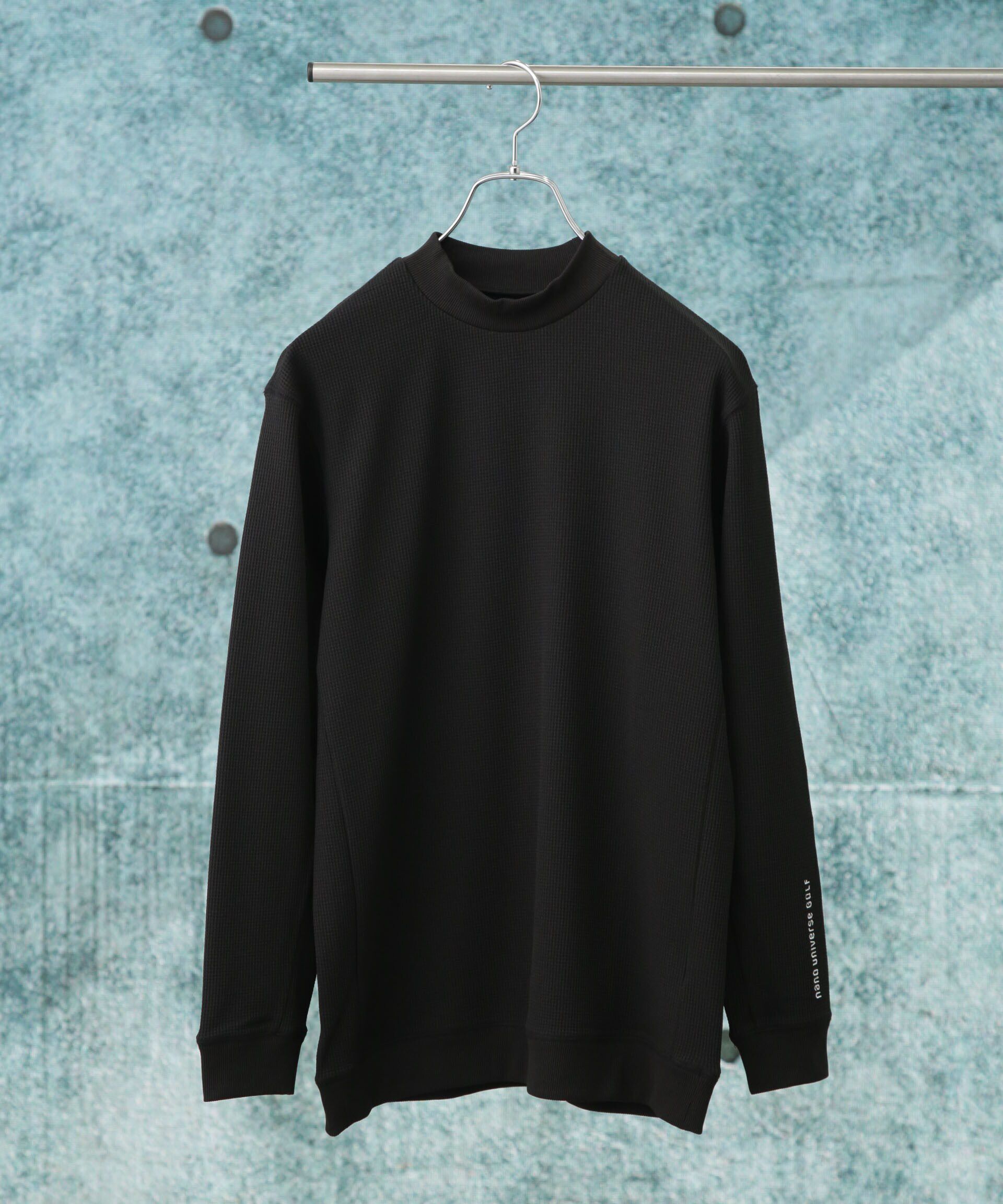 nano･universe「nano universe GOLF/サーマルモックネック長袖シャツ」|Tシャツ・カットソー|ブラック