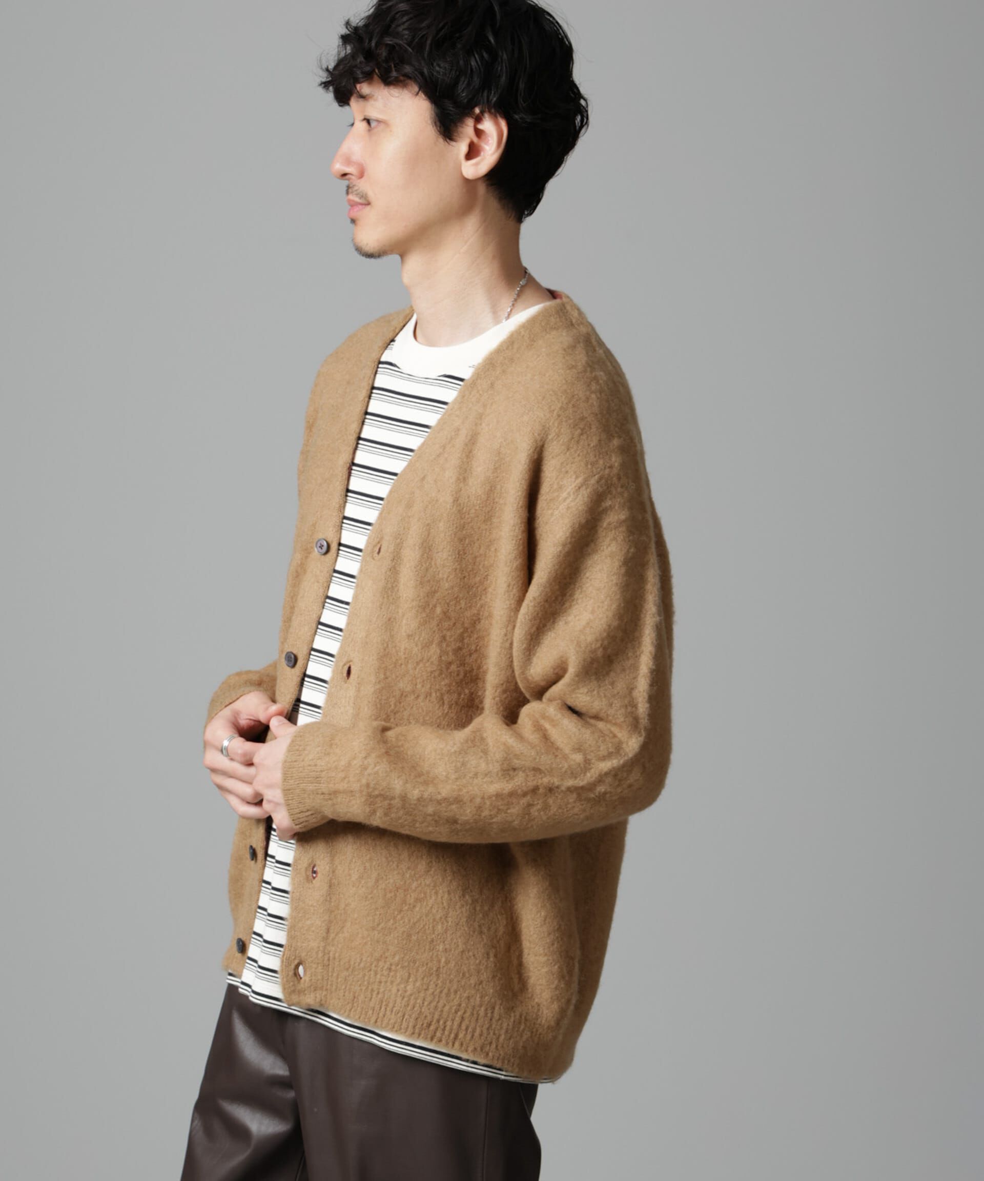 nano･universe「モヘヤブレンド起毛カーディガン」|ニット・セーター|