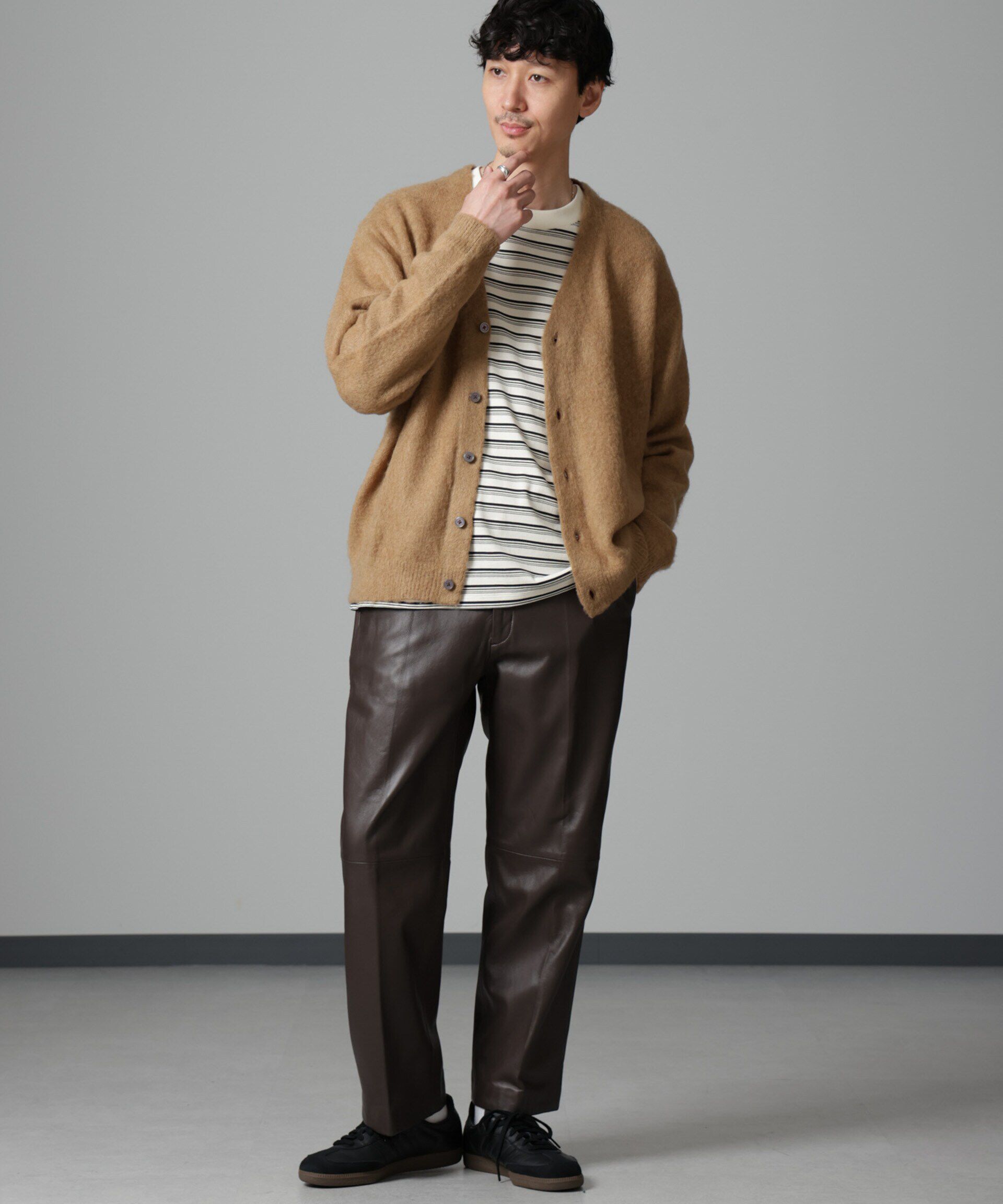 nano･universe「モヘヤブレンド起毛カーディガン」|ニット・セーター|