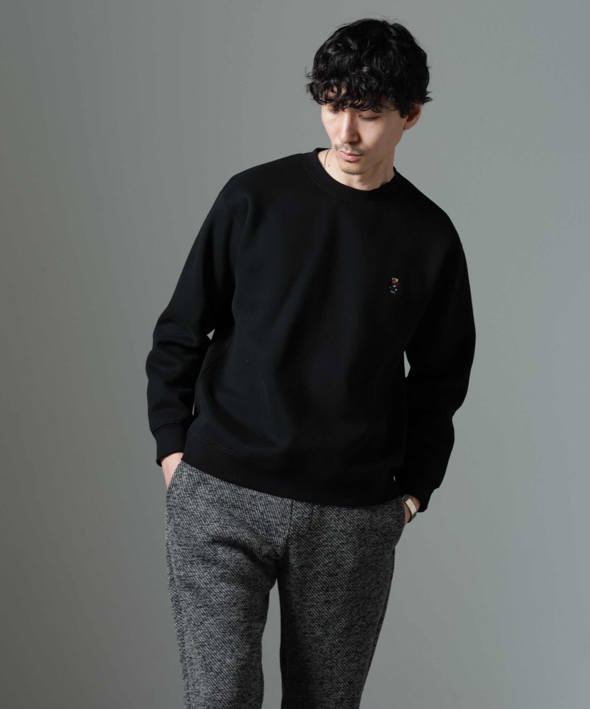 nano･universe「ナノベア 裏起毛スウェット 長袖 2」|Tシャツ・カットソー|