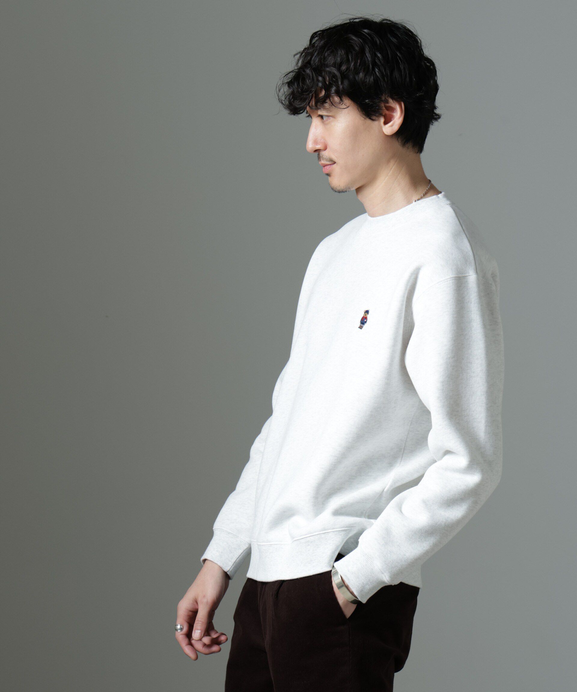 nano･universe「ナノベア 裏起毛スウェット 長袖 2」|Tシャツ・カットソー|