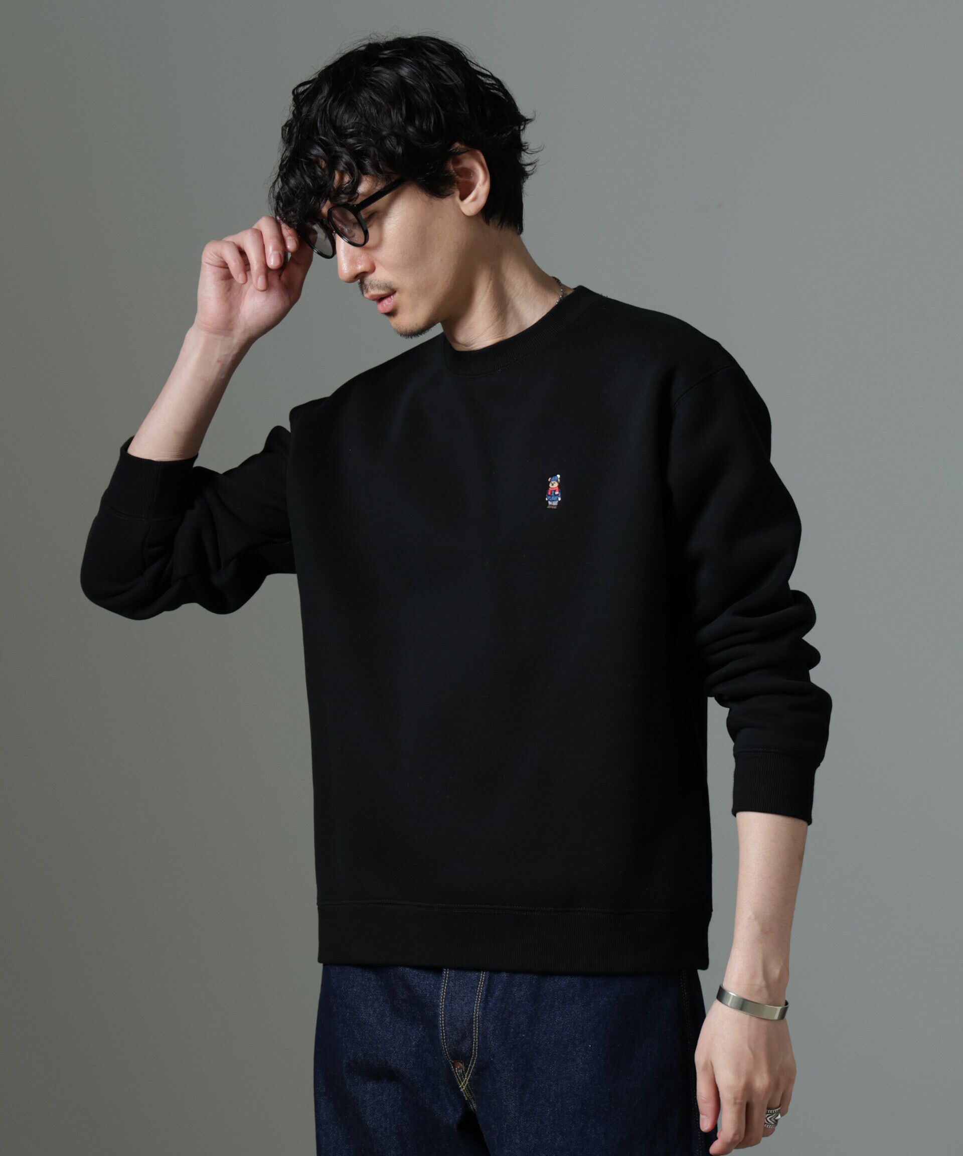 nano･universe「ナノベア 裏起毛スウェット 長袖 2」|Tシャツ・カットソー|パターン43