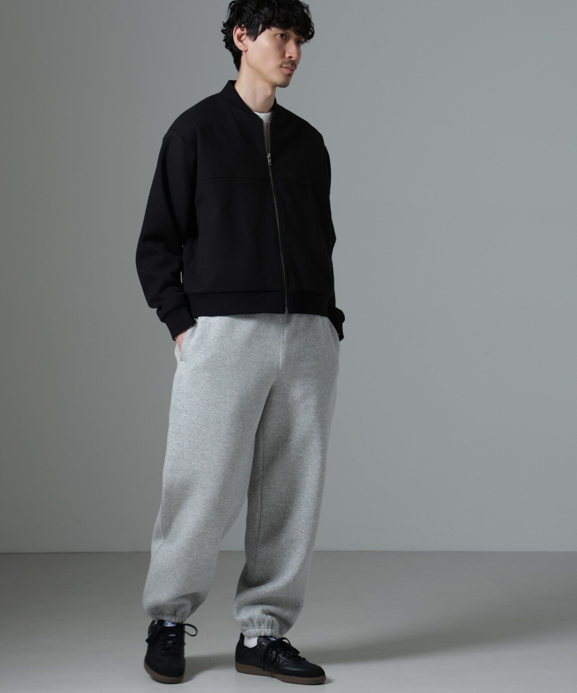 nano･universe「「NJ/CLUB」裏起毛 ジャージートラックパンツ(セットアップ可)」|チノ|