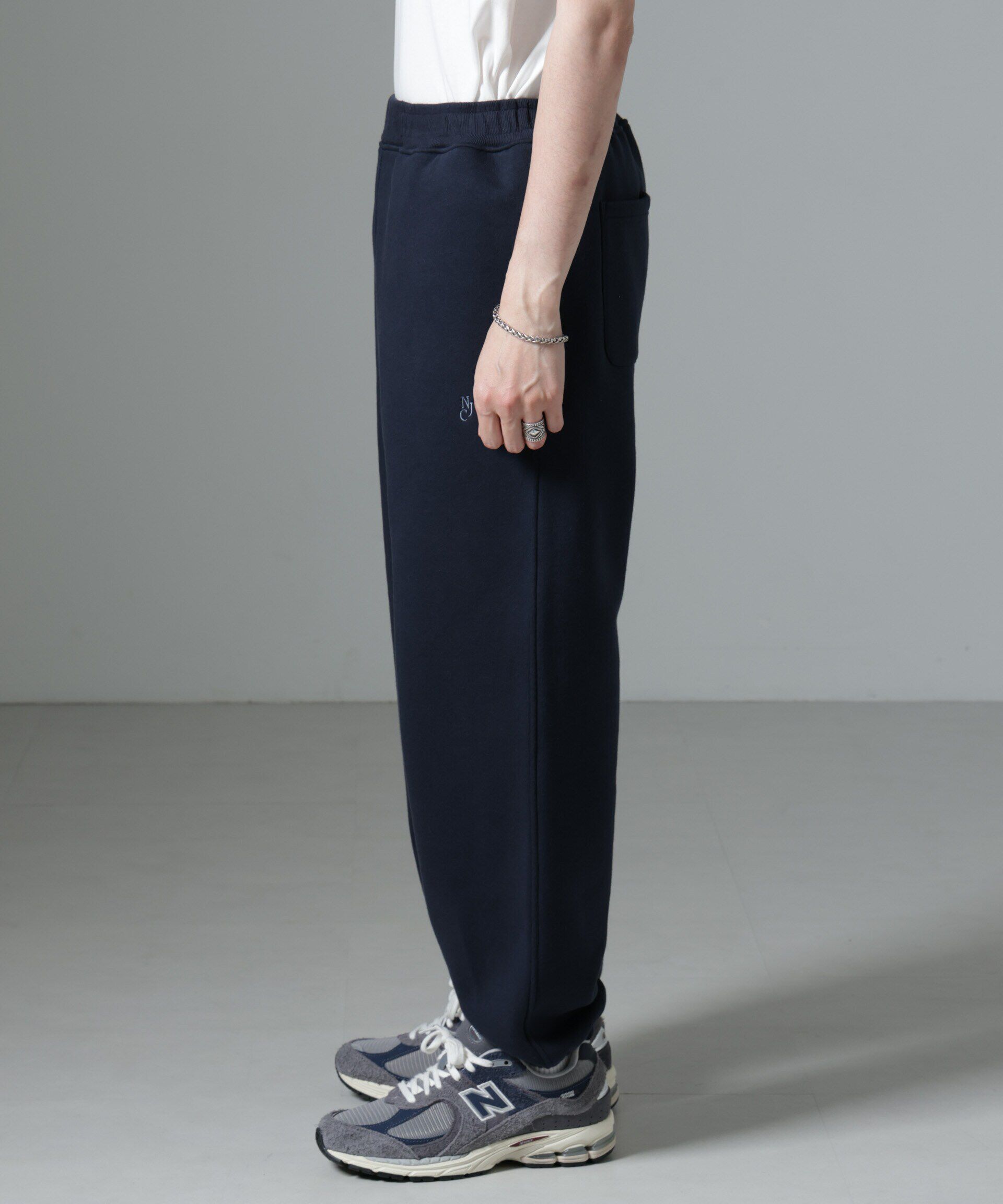 nano･universe「「NJ/CLUB」裏起毛 ジャージートラックパンツ(セットアップ可)」|チノ|