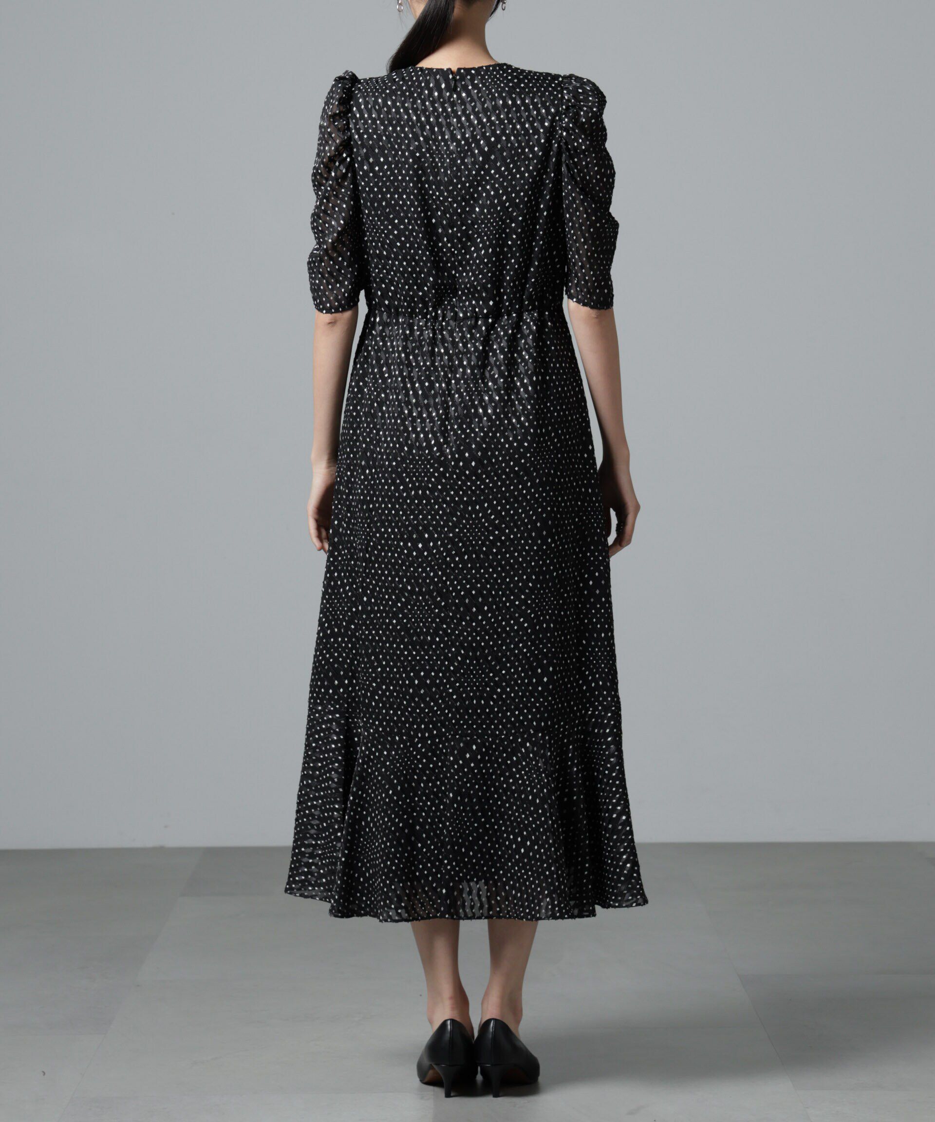 nano･universe「troisiemechaco/カットジャガードワンピース」|ワンピース|