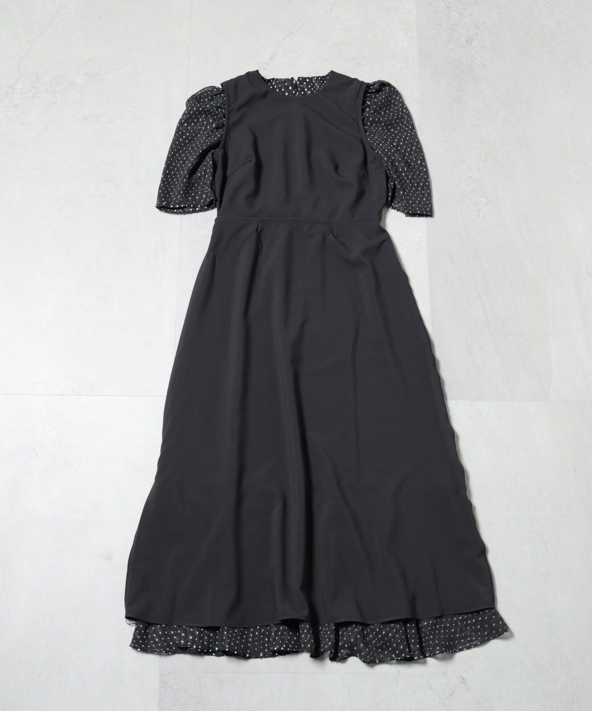 nano･universe「troisiemechaco/カットジャガードワンピース」|ワンピース|