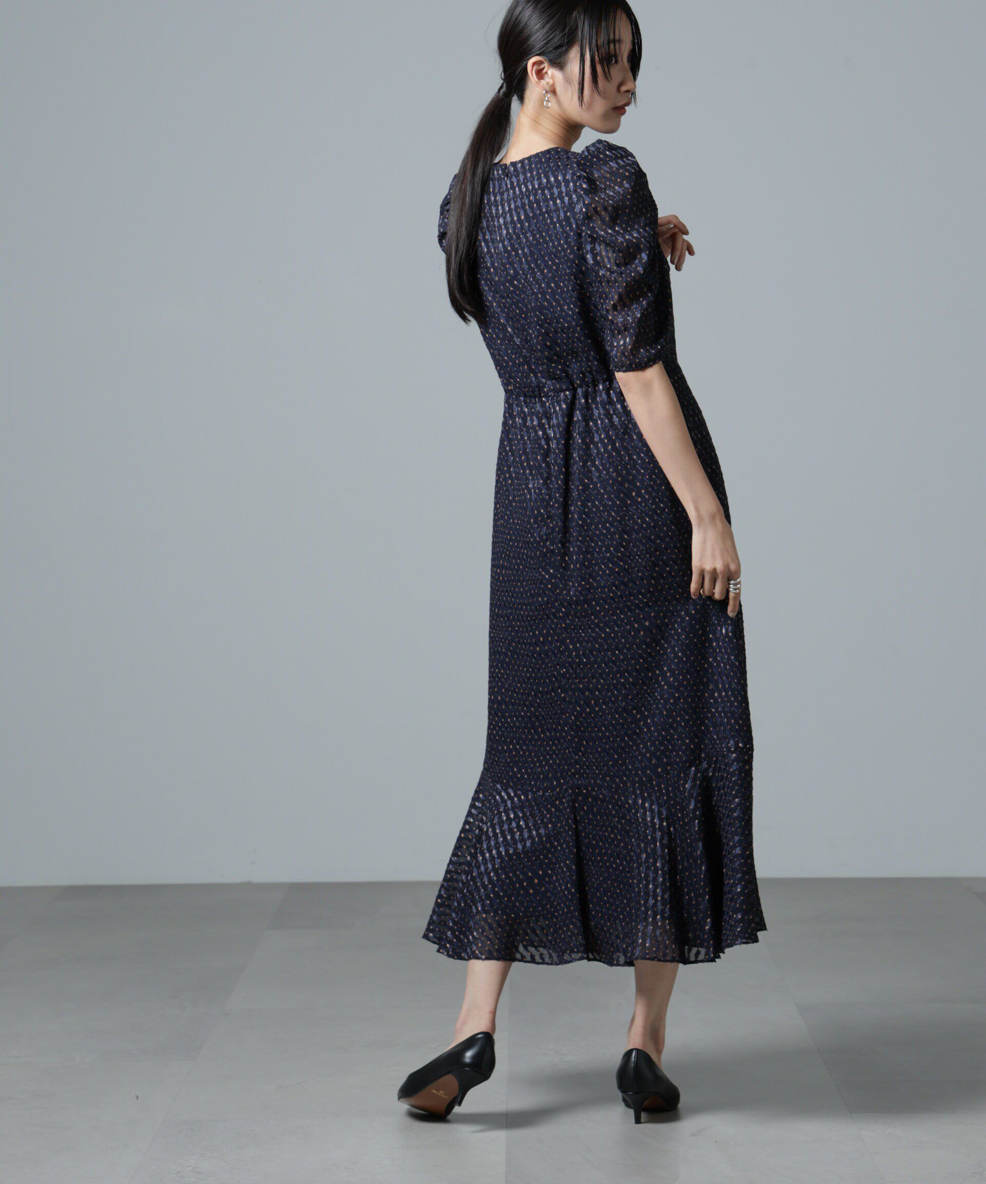 nano･universe「troisiemechaco/カットジャガードワンピース」|ワンピース|