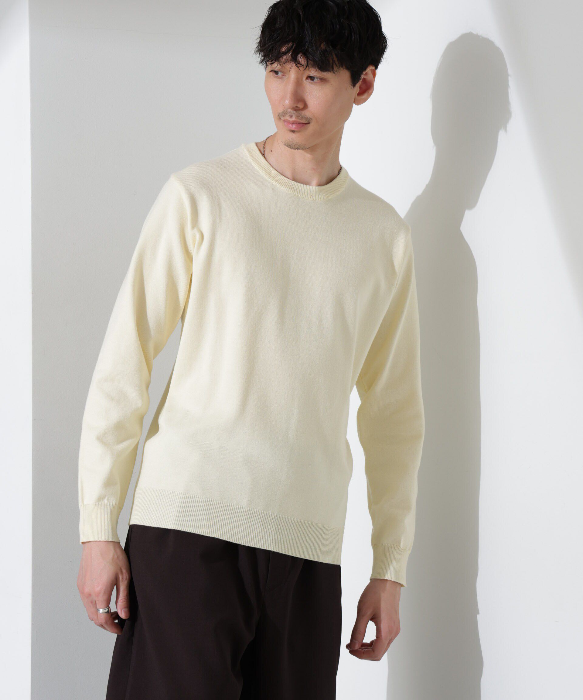 nano･universe「プレーティングスタンダードニット」|ニット・セーター|