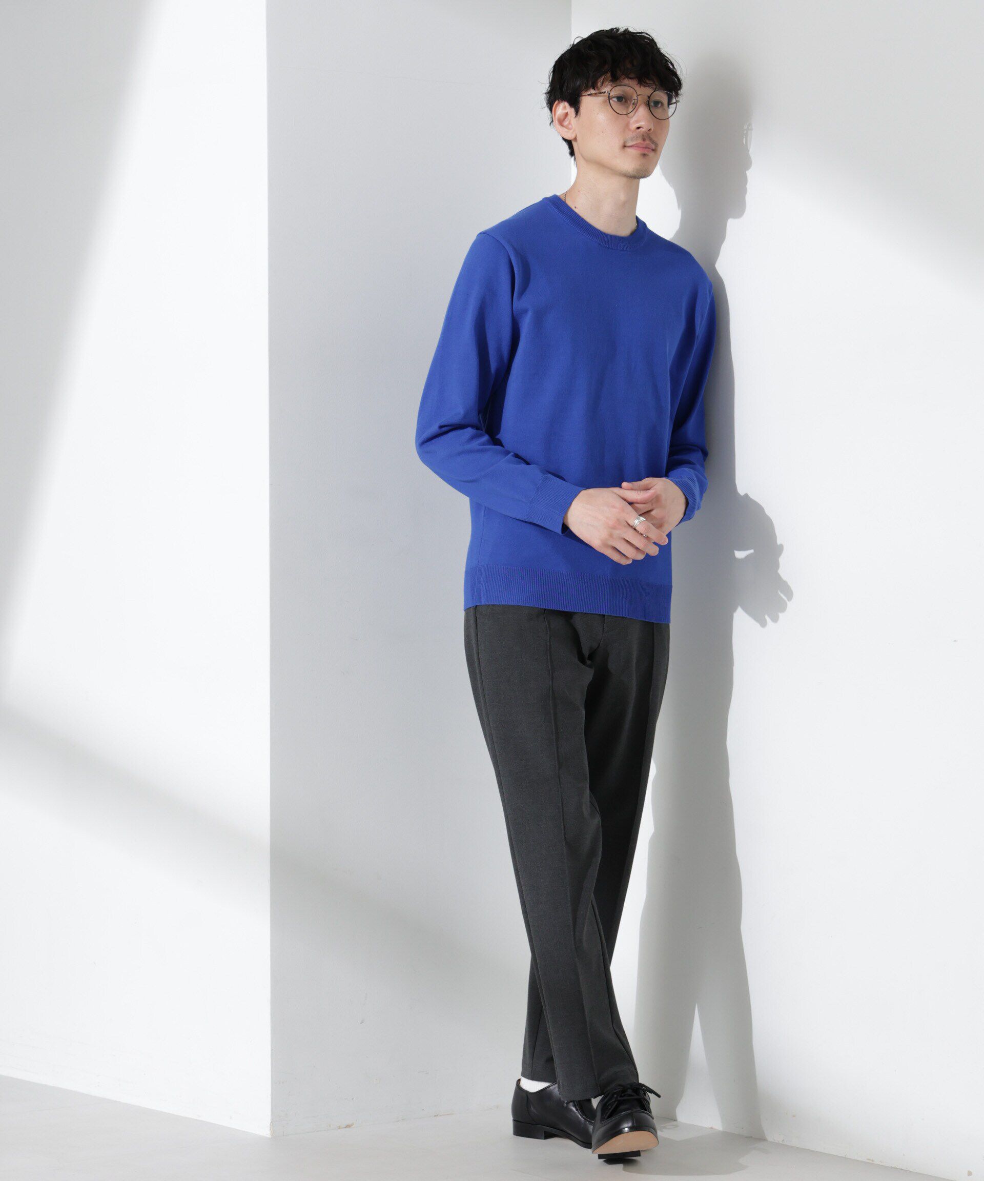 nano･universe「プレーティングスタンダードニット」|ニット・セーター|