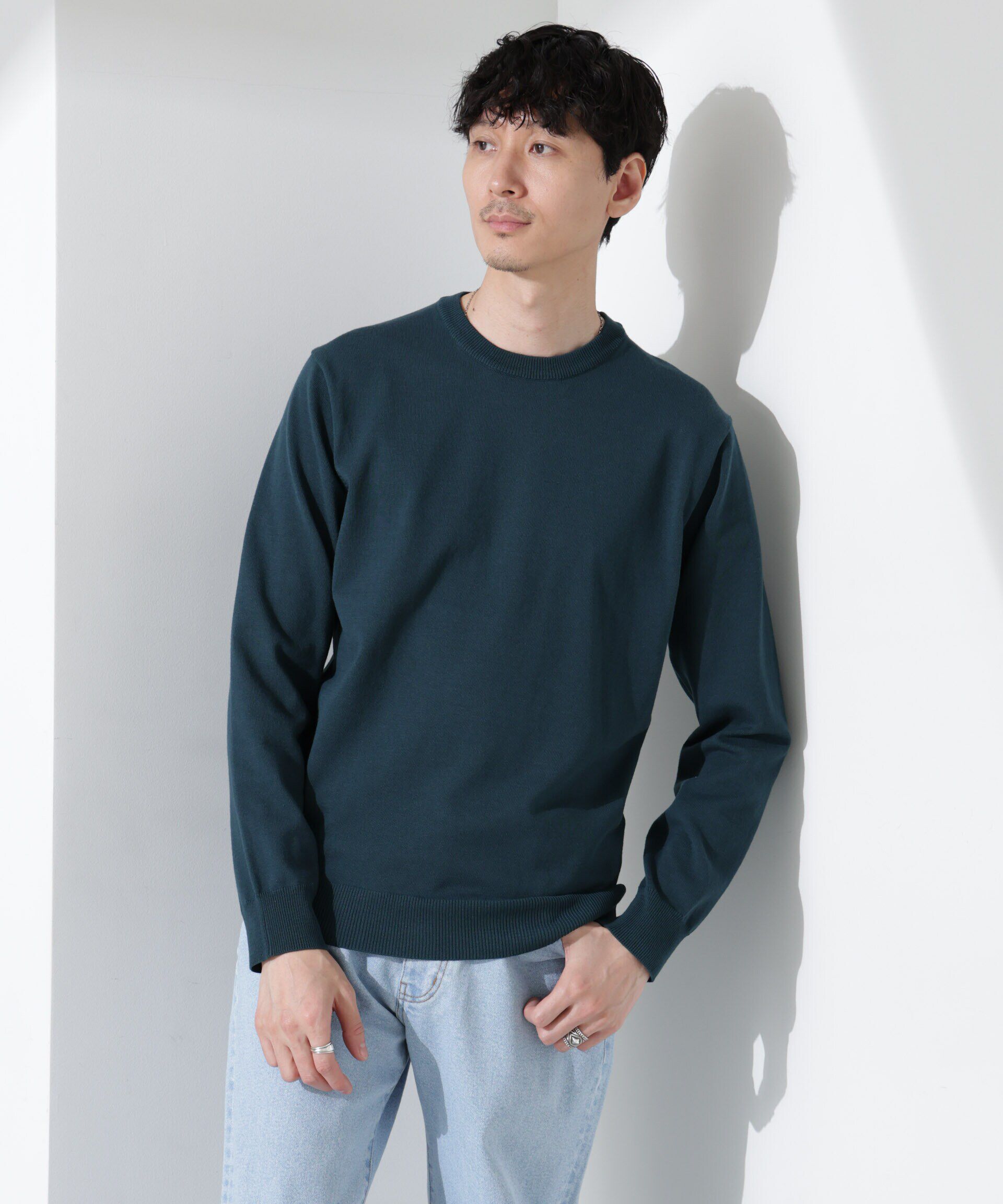 nano･universe「プレーティングスタンダードニット」|ニット・セーター|