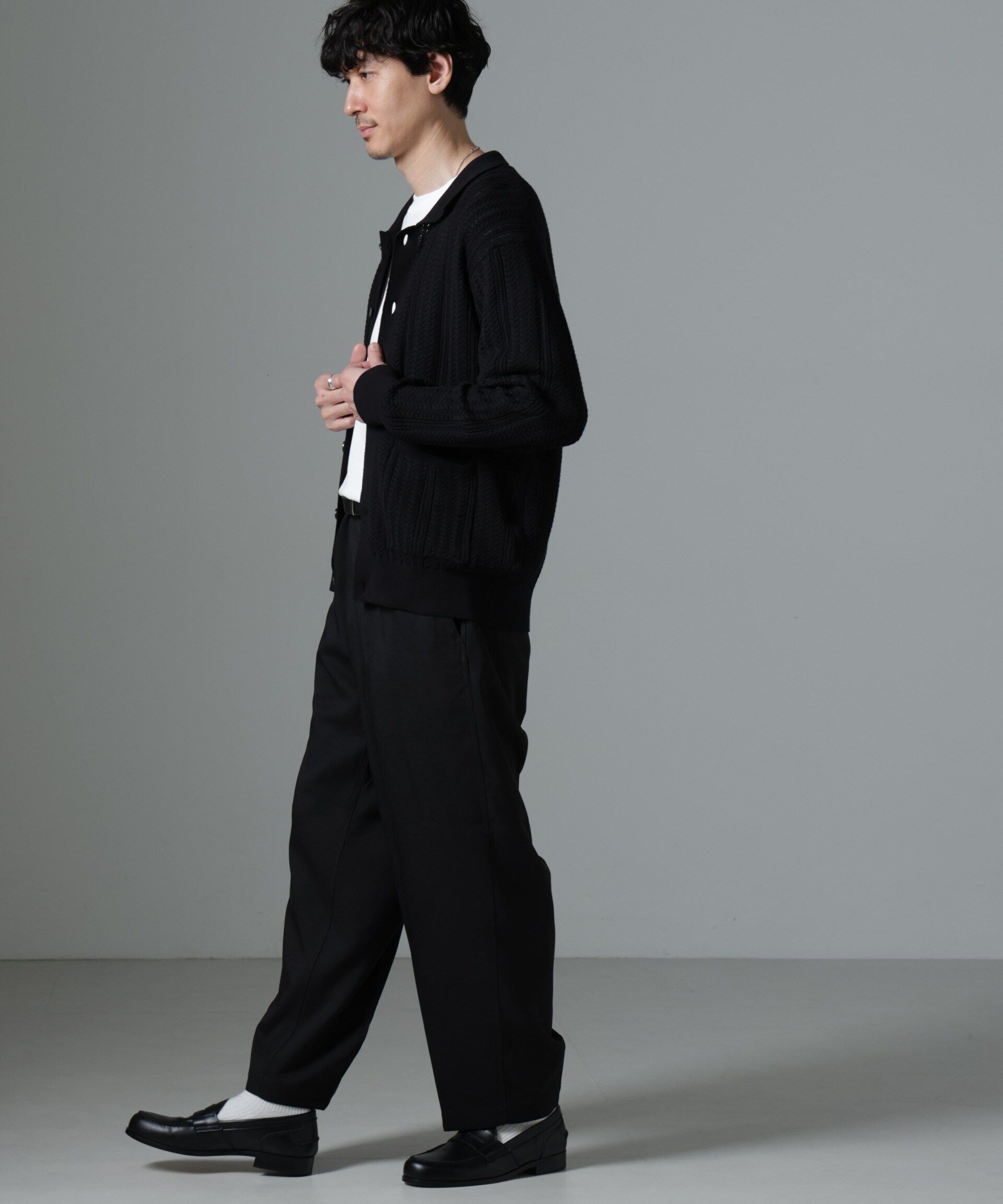 nano･universe「Dickies/別注 ワイドテーパード イージーパンツ」|チノ|