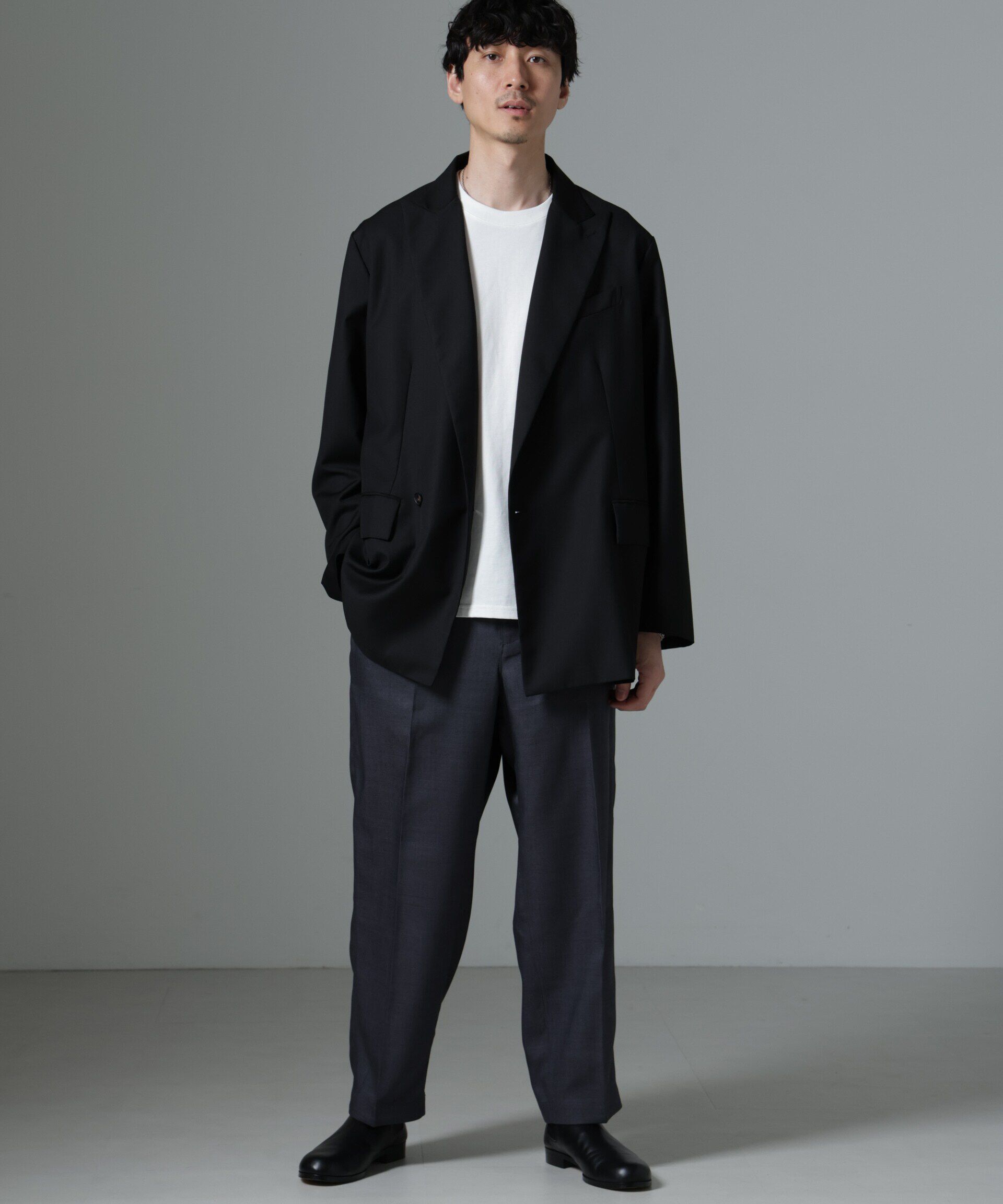 nano･universe「Dickies/別注 ワイドテーパード イージーパンツ」|チノ|