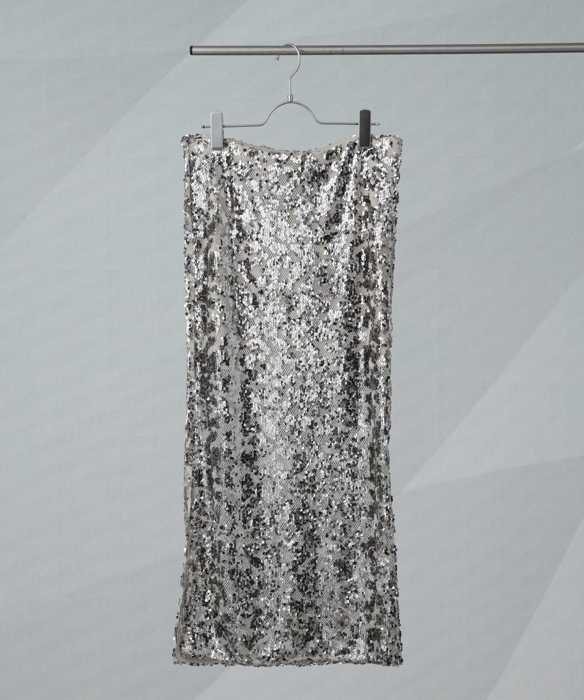 nano･universe「SECOND FEMALE/Pailey Skirt」|スカート|シルバー