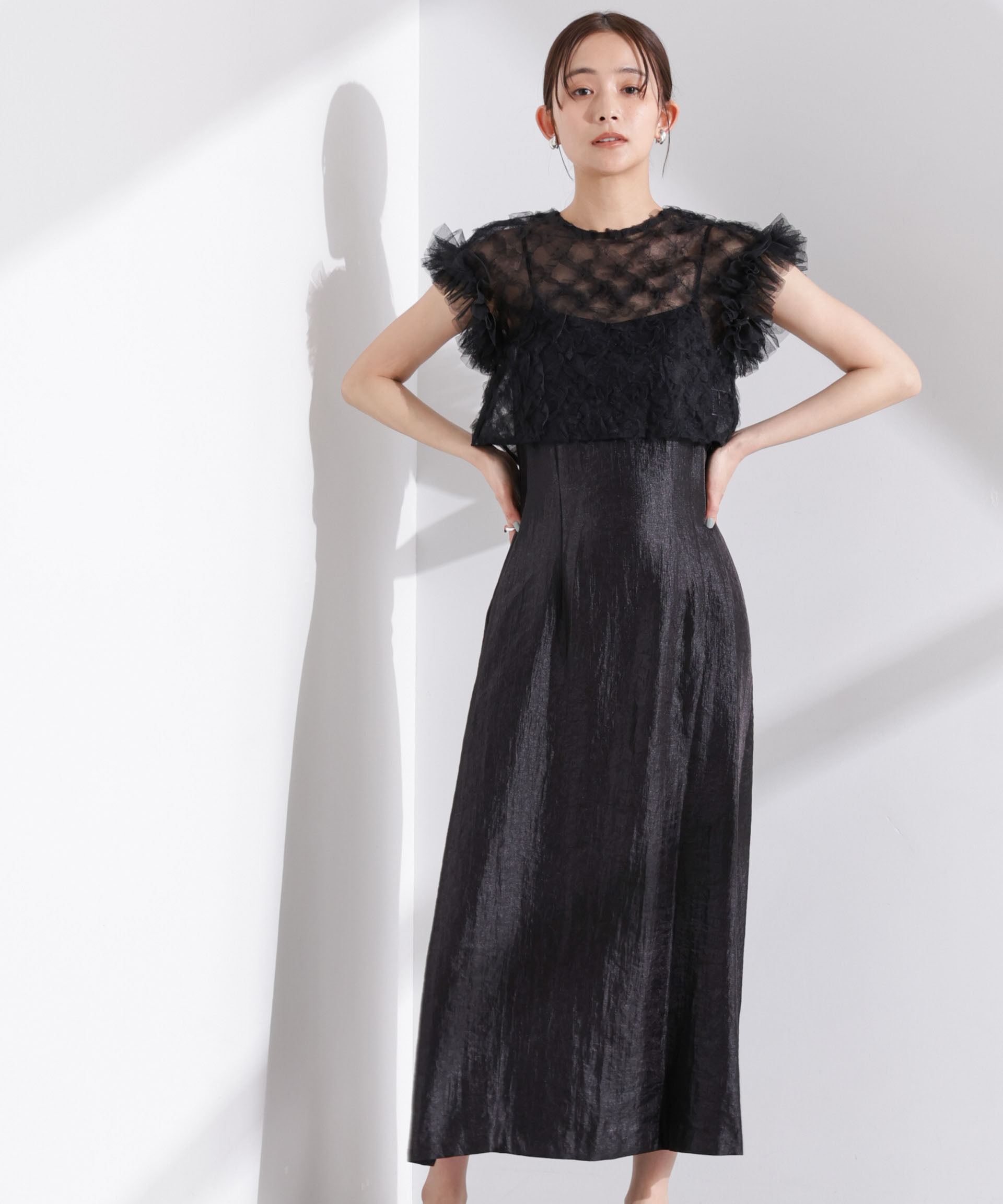 nano･universe「kaene/ボリュームブラウスセットドレス」|ワンピース|