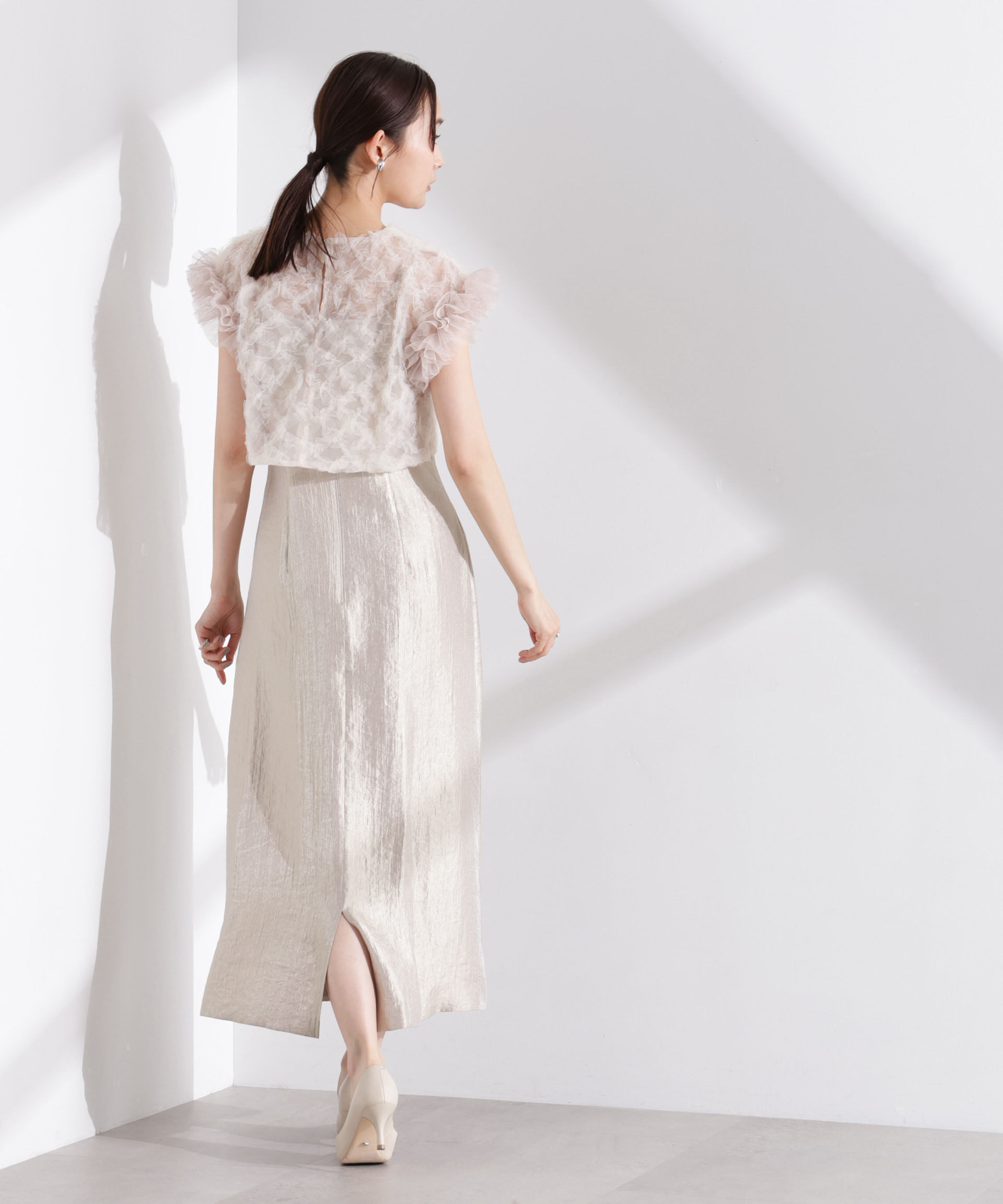 nano･universe「kaene/ボリュームブラウスセットドレス」|ワンピース|