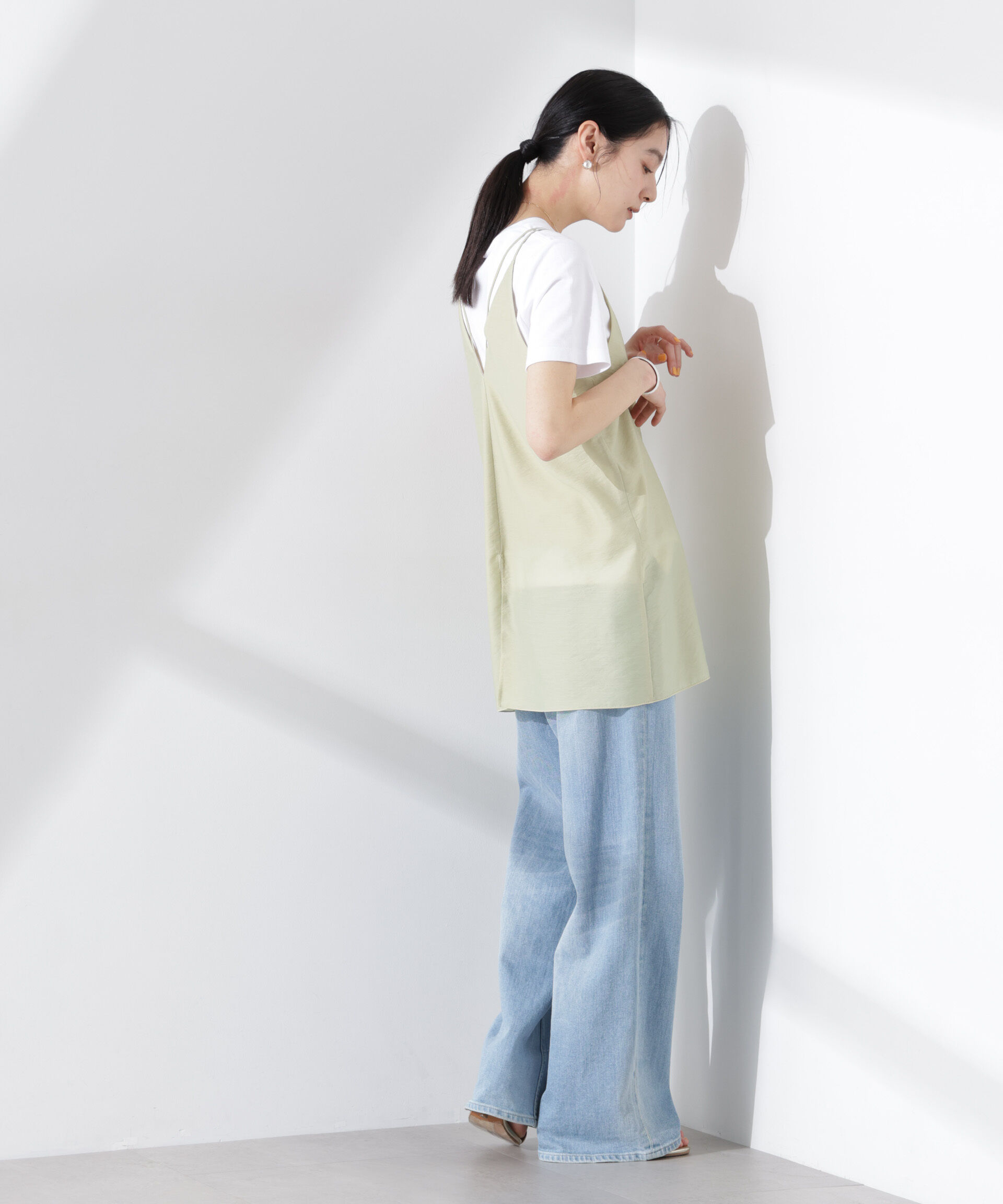 nano･universe「ダブルストラップミディキャミ（セットアップ可）」|シャツ・ブラウス|