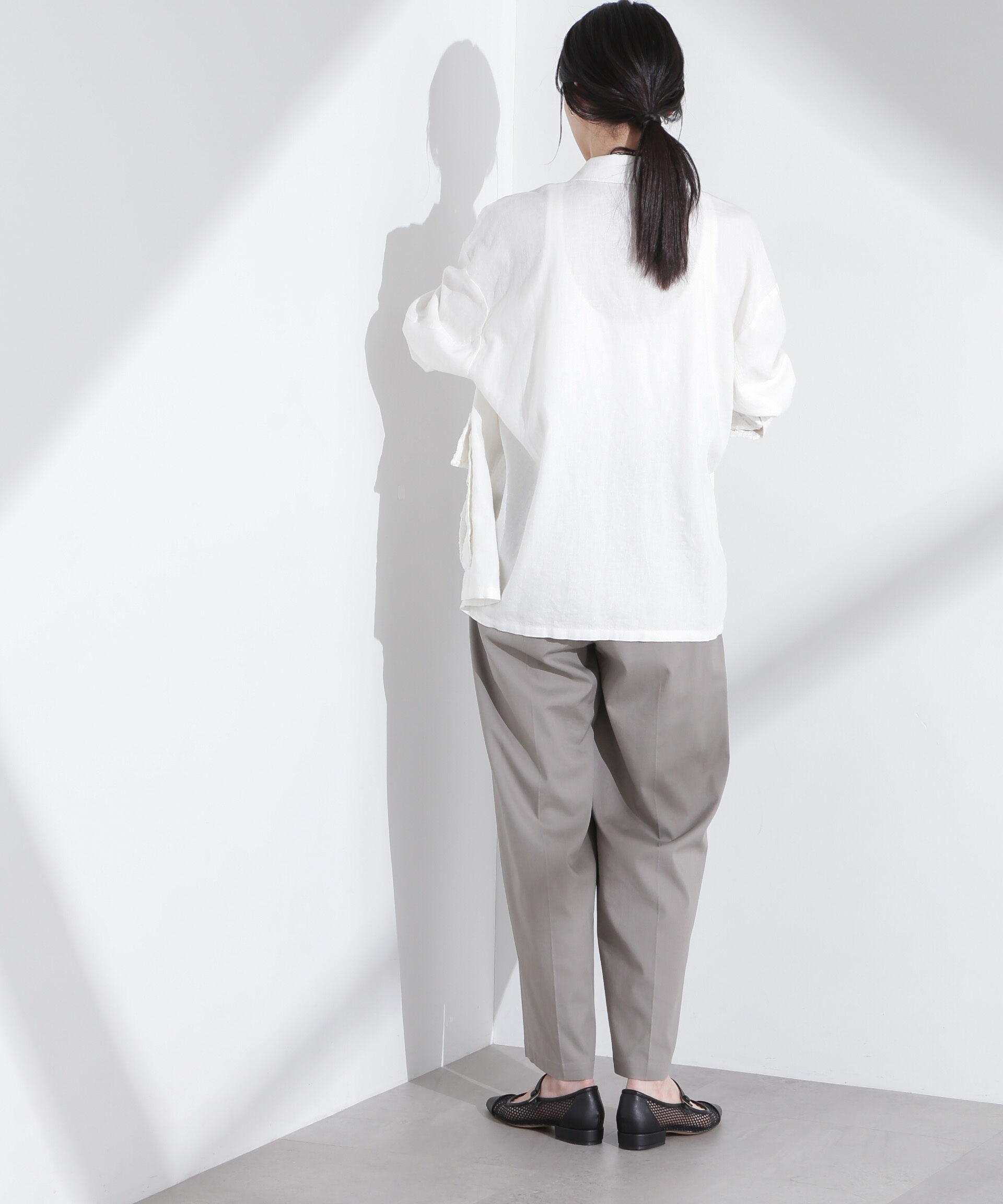 nano･universe「ポイントレースサファリジャケット」|テーラードジャケット|