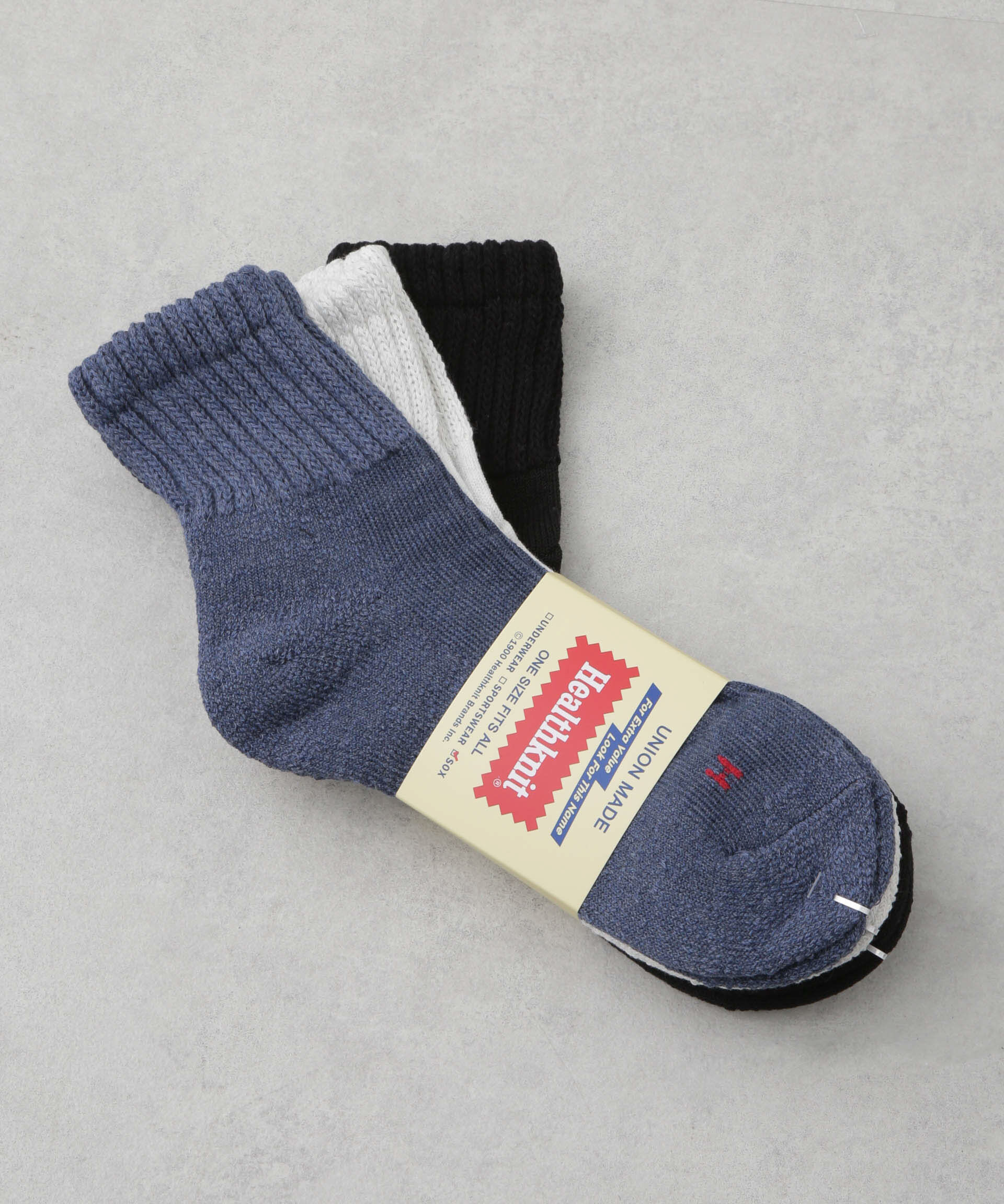 nano･universe「Healthknit/シンカーカラー無地 ソックス アソート3足セット」|ソックス|パターン1