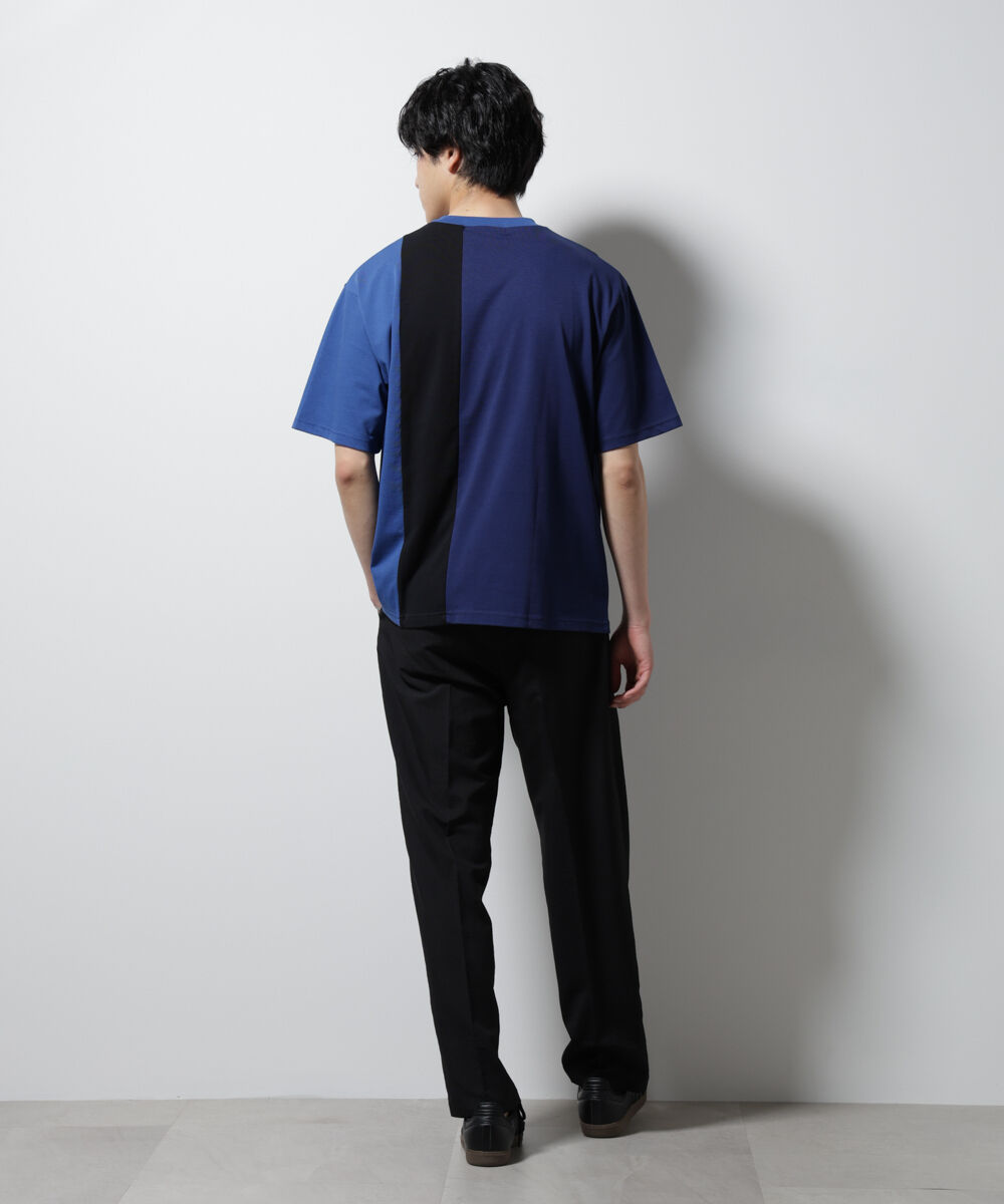 nano･universe「デザイン切替クルーネックTシャツ 半袖」|Tシャツ・カットソー|