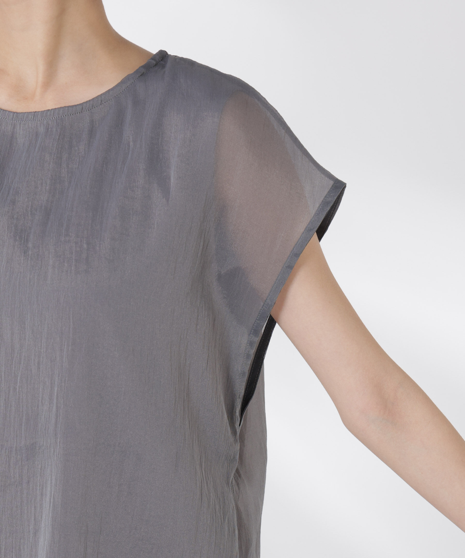 nano･universe「シアーレイヤードノースリーブカットトップス」|Tシャツ・カットソー|