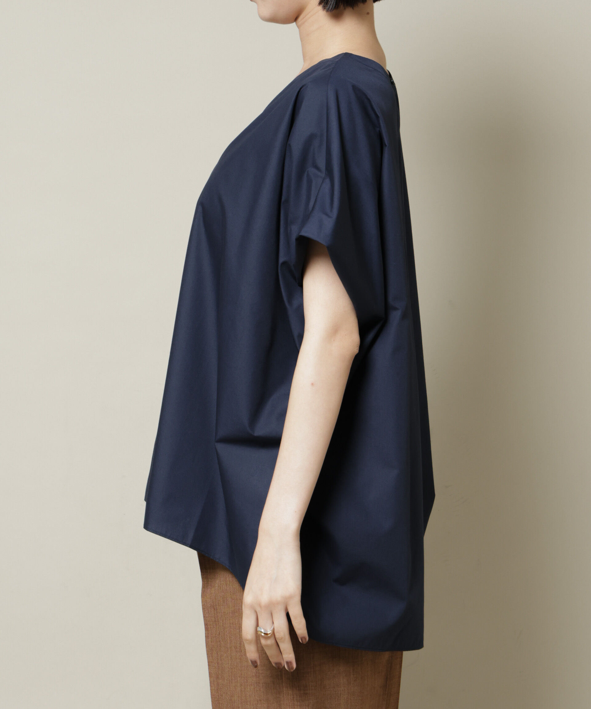 nano･universe「ドルマンワイドスキッパーブラウス」|シャツ・ブラウス|