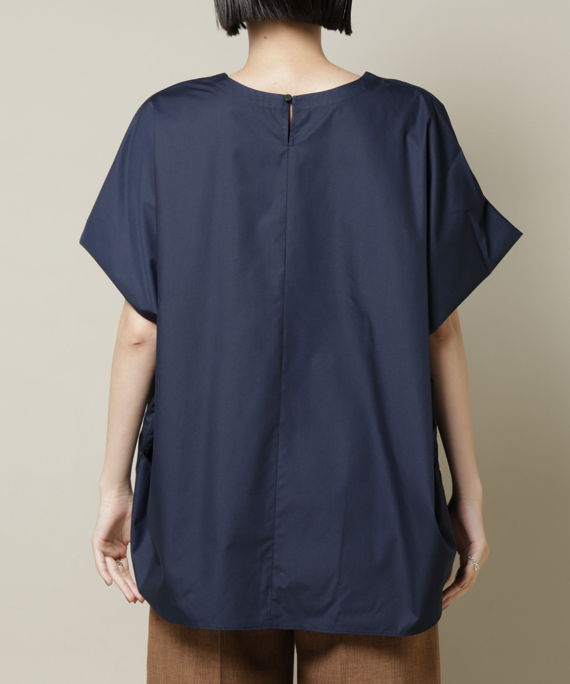 nano･universe「ドルマンワイドスキッパーブラウス」|シャツ・ブラウス|